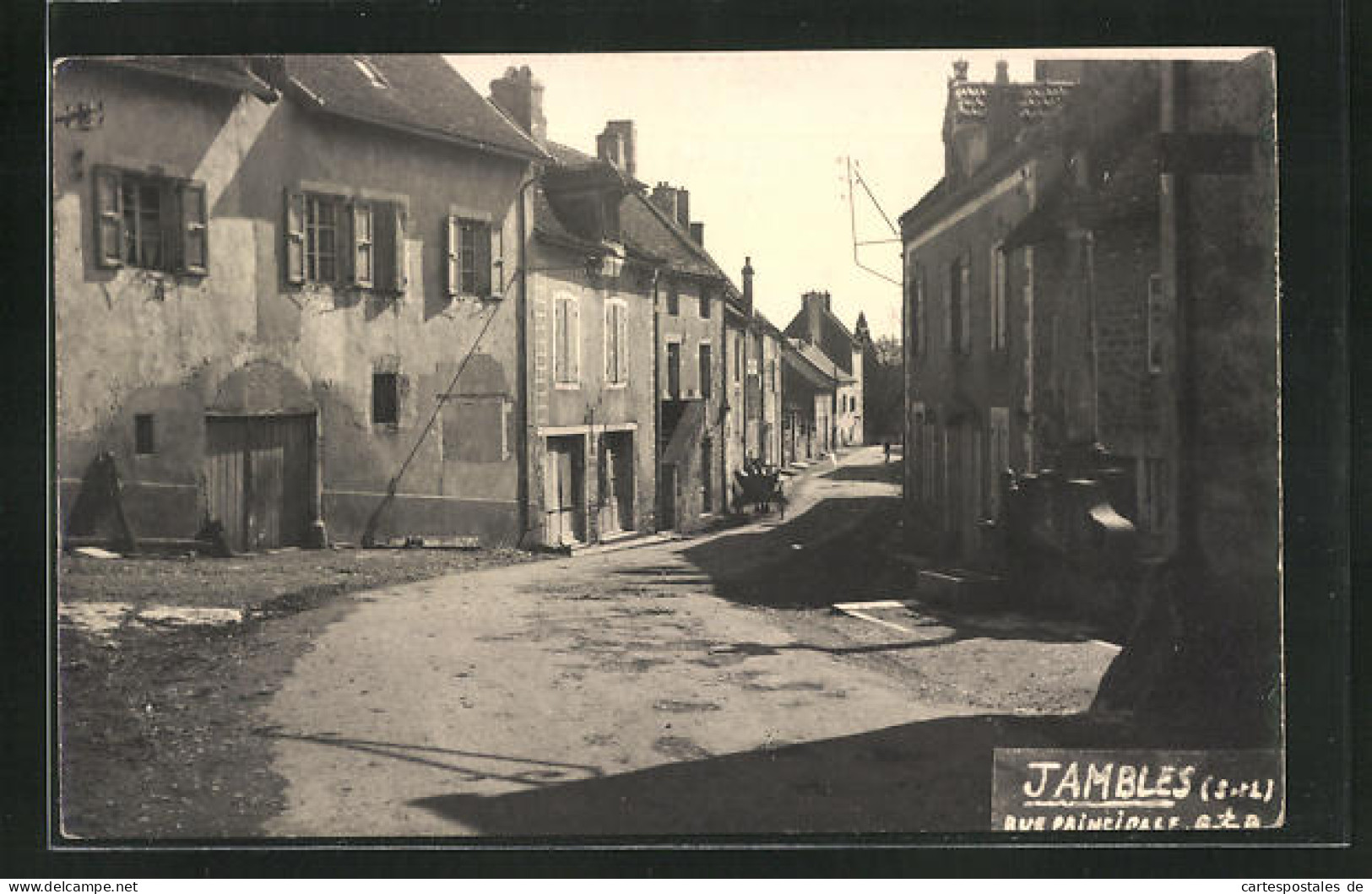 CPA Jambles, Rue Principale, Vue De La Rue  - Sonstige & Ohne Zuordnung