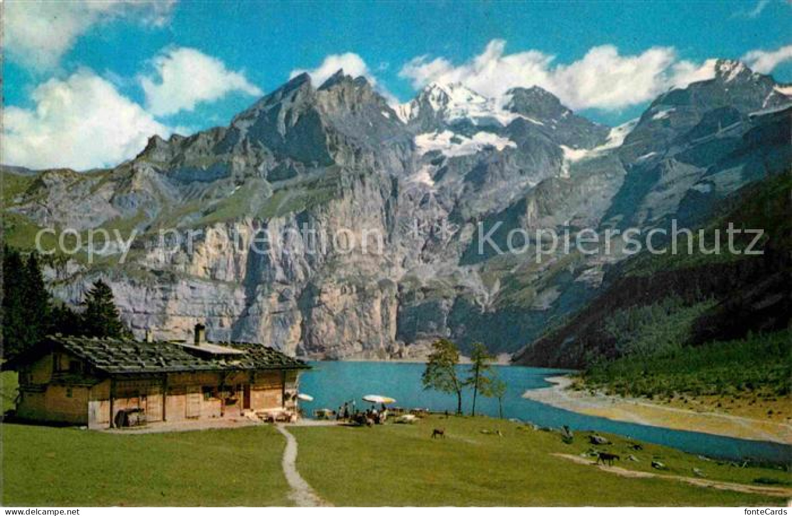 12725524 Oeschinensee Bei Kandersteg Mit Bluemlisalp Oeschinensee - Autres & Non Classés