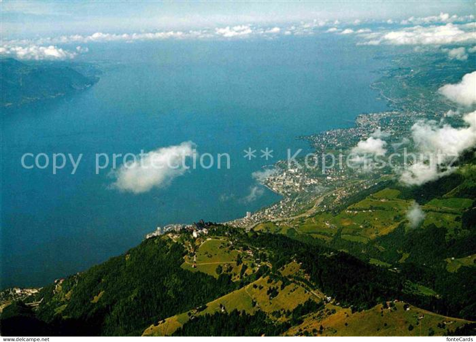 12721958 Rochers De Naye Vue Depuis Le Sommet Caux Montreux Vevey Et Lac Leman H - Other & Unclassified