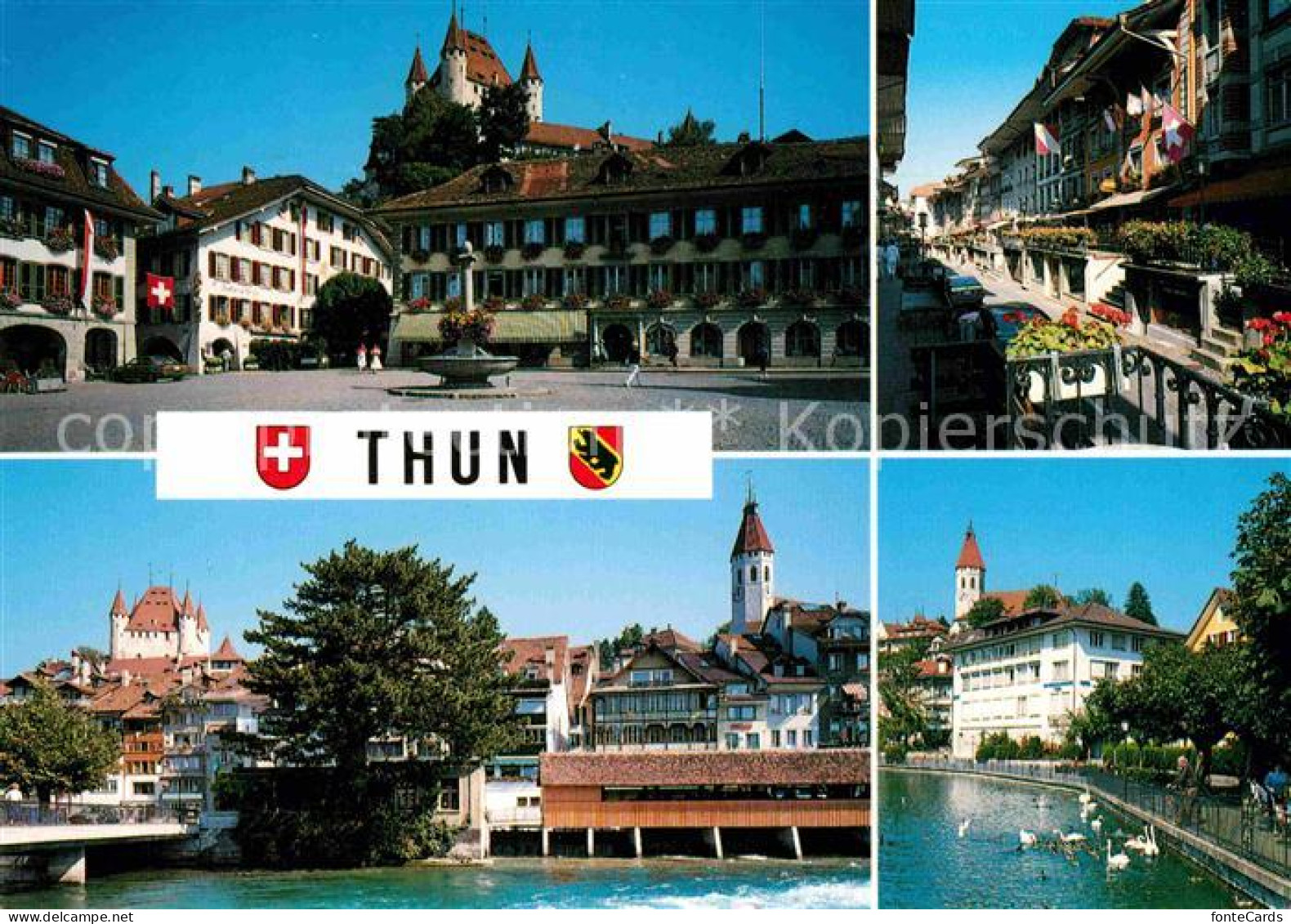 12721814 Thun BE Brunnen Rathaus Stadtansichten Thun - Sonstige & Ohne Zuordnung