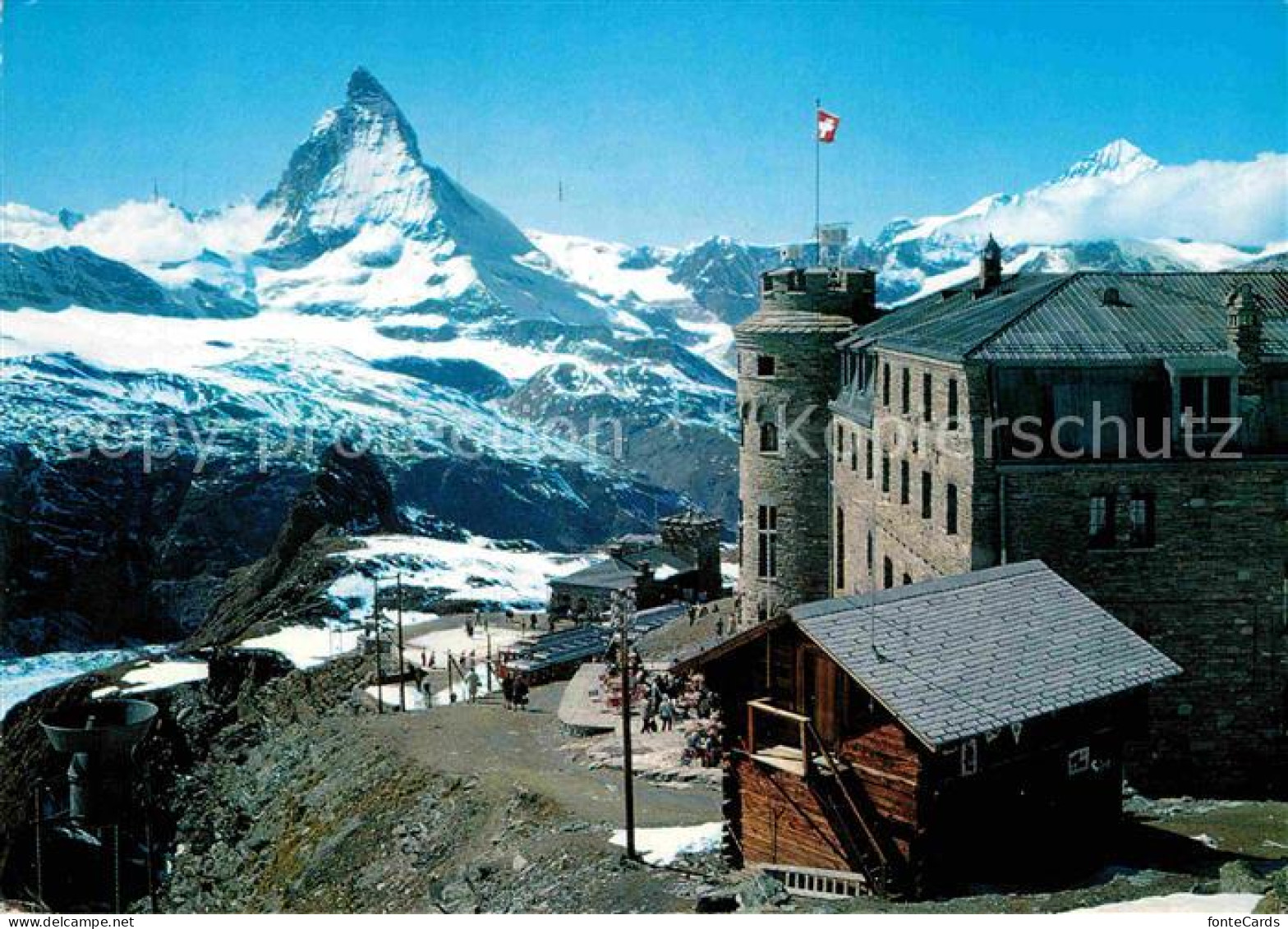 12720983 Zermatt VS Kulm Hotel Gornergrat Matterhorn Dent Blanche Walliser Alpen - Altri & Non Classificati