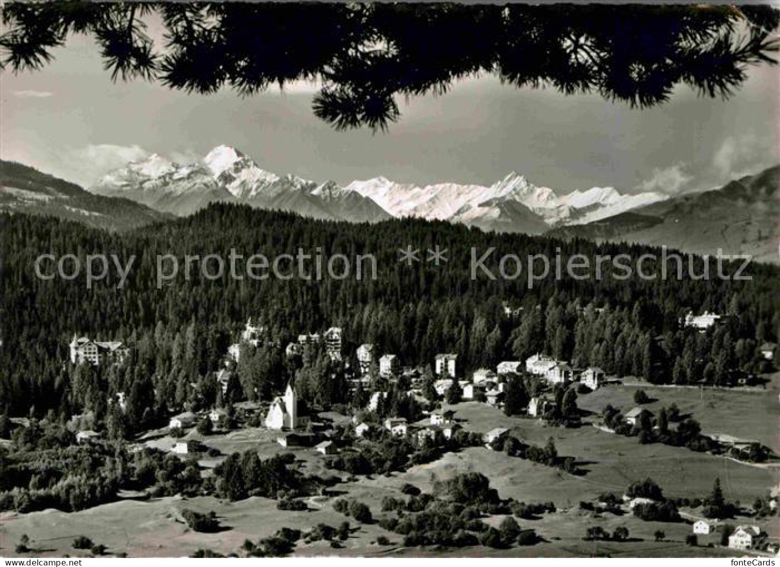 12719903 Flims Waldhaus Mit Oberlaender Bergen Alpenpanorama Flims Waldhaus - Sonstige & Ohne Zuordnung