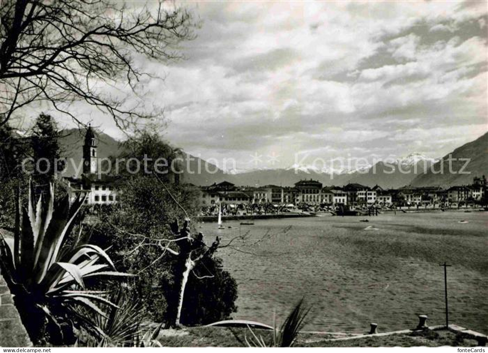 12719901 Ascona TI Panorama Lago Maggiore Alpen Ascona - Sonstige & Ohne Zuordnung