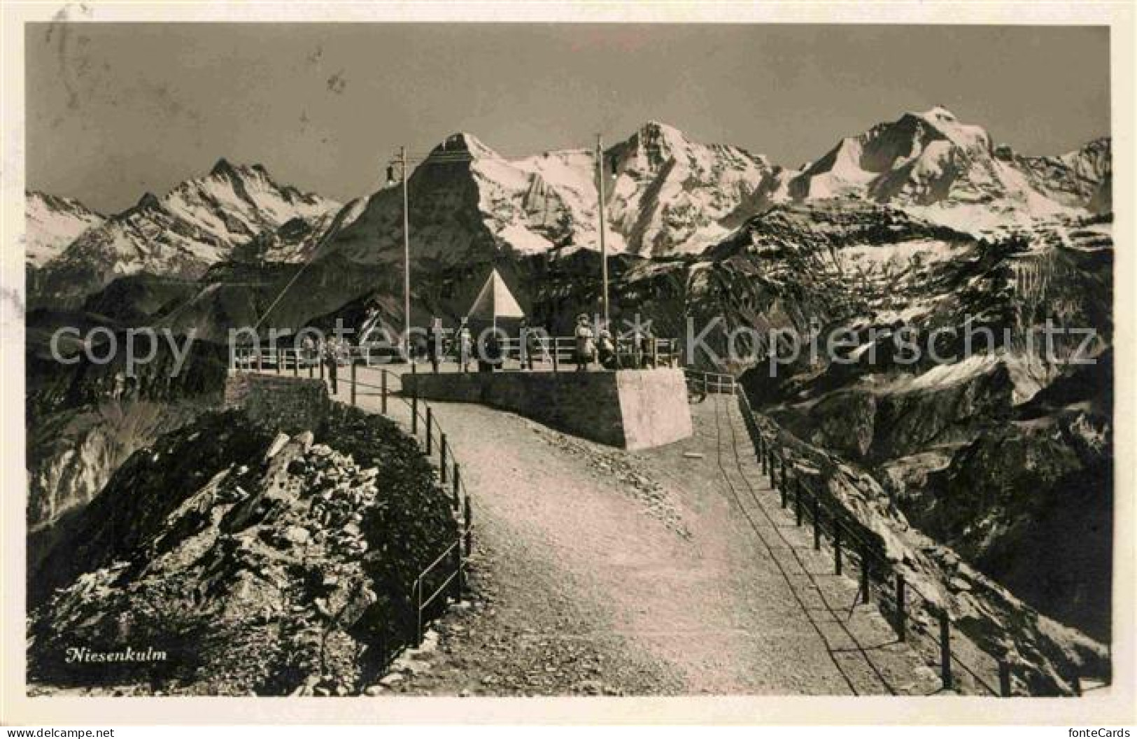 12719841 Niesen Kulm Aussichtsplattform Alpenpanorama Niesen Kulm - Sonstige & Ohne Zuordnung