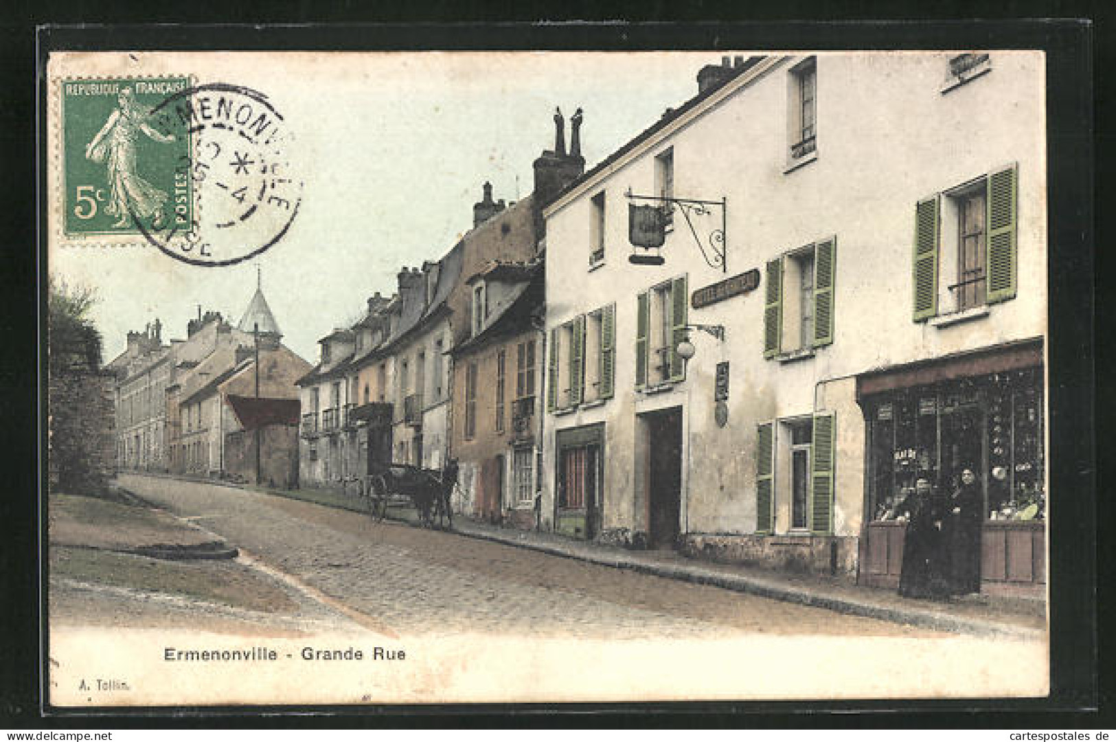 CPA Ermenonville, Grand Rue  - Ermenonville