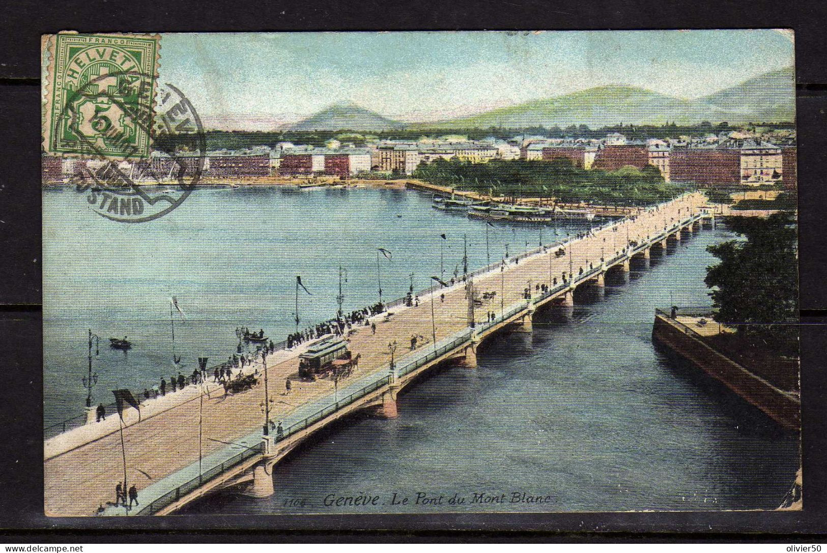 Geneve - Le Pont Du Mont Blanc - Taxe - Genève