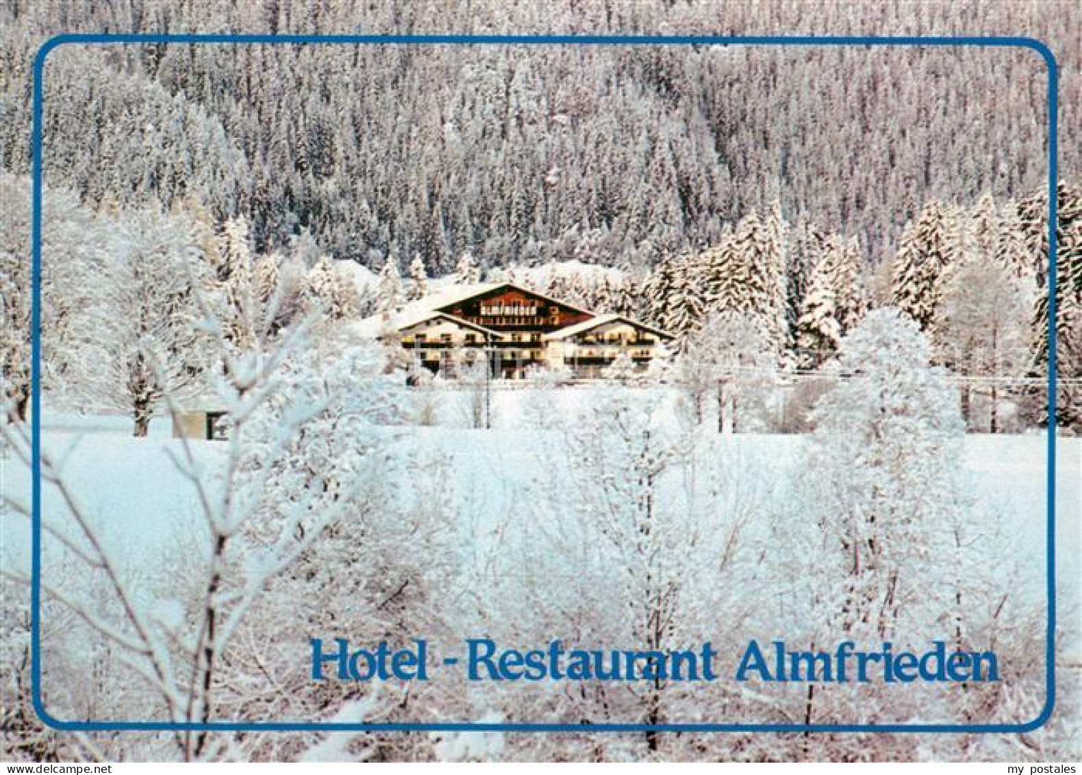 73782664 Ramsau Dachstein Steiermark Hotel Restaurant Almfrieden Winterlandschaf - Sonstige & Ohne Zuordnung