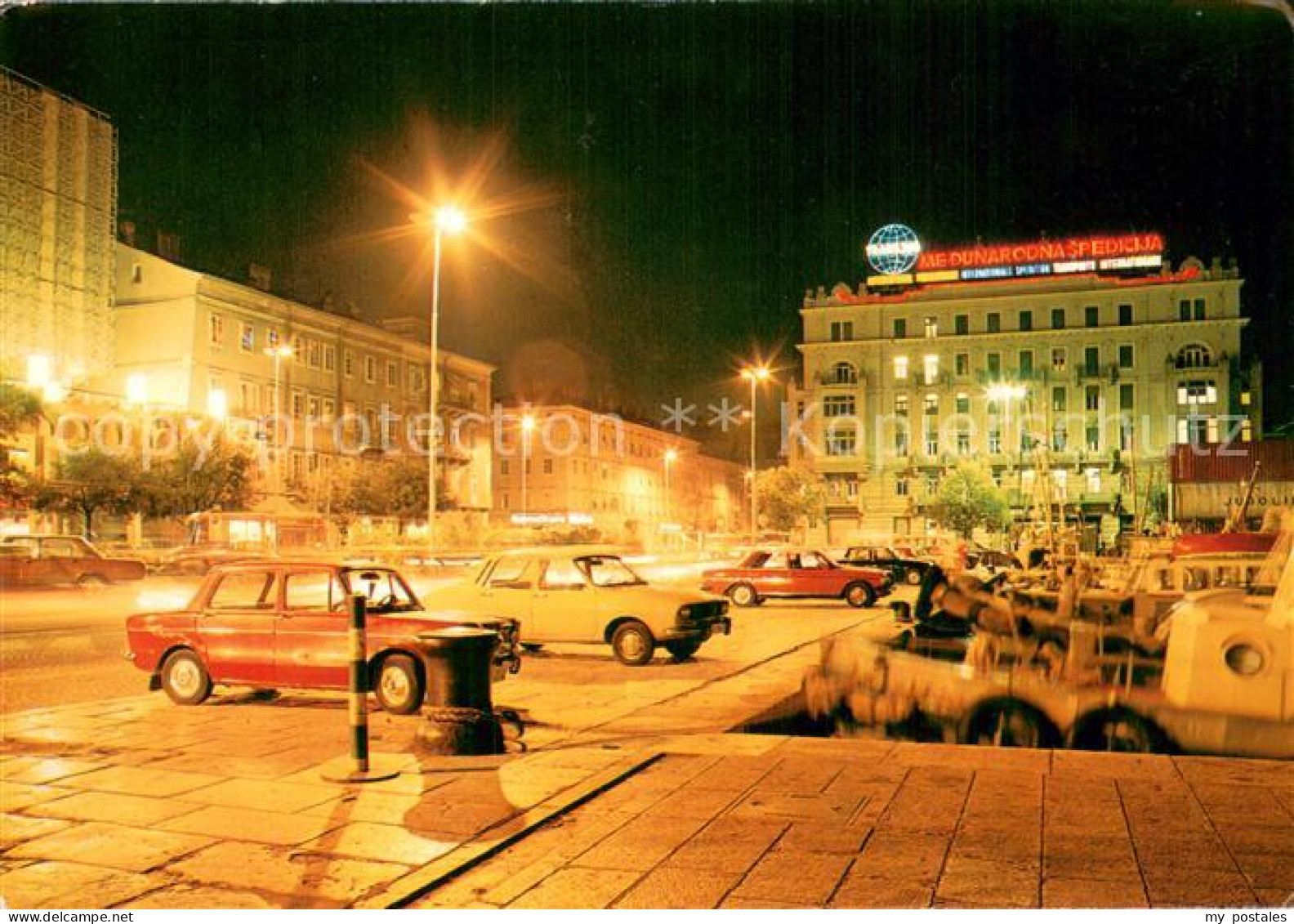 73782593 Rijeka Fiume Partie Am Hafen Nachtaufnahme Rijeka Fiume - Croatia