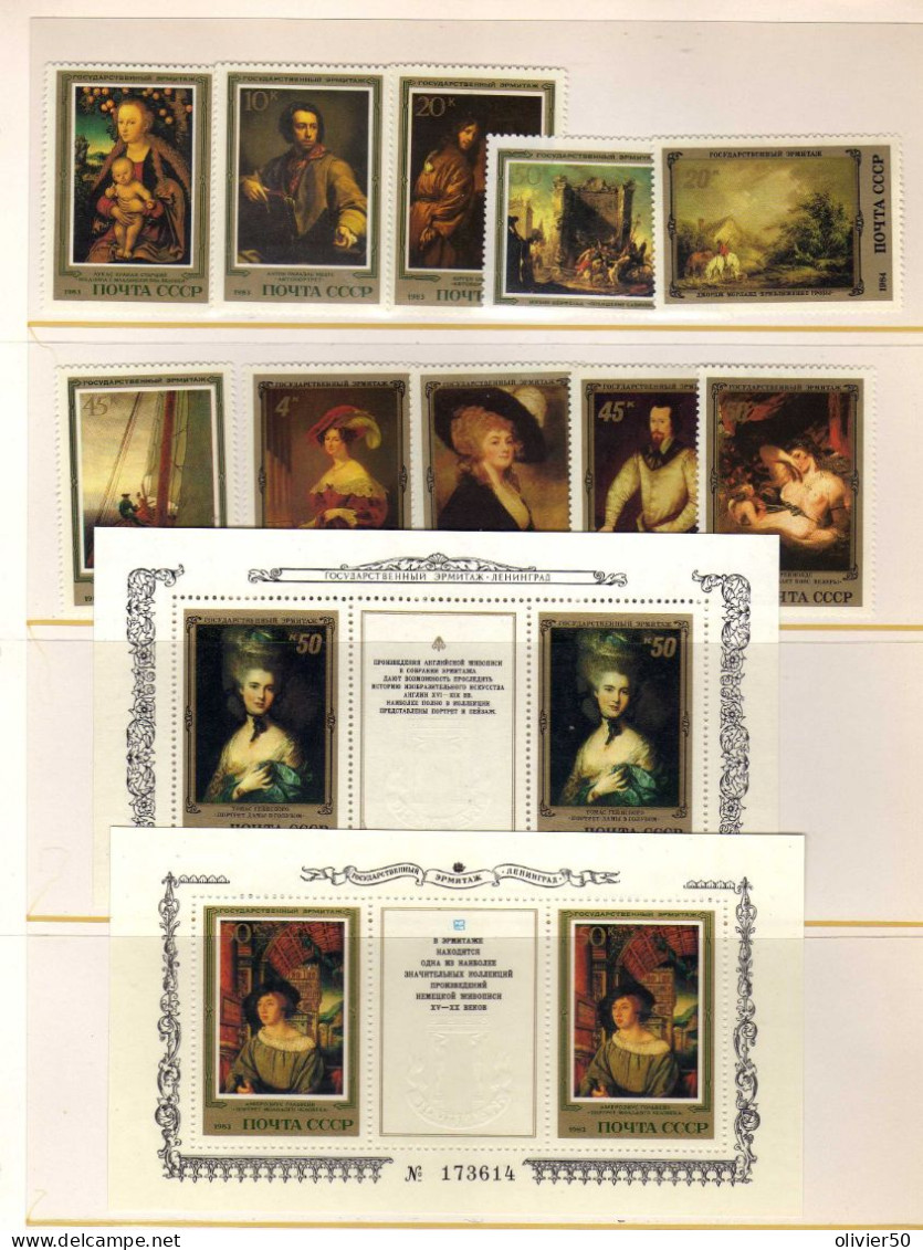 URSS - (1973-74) - Tableaux - Peintures Classiques - Neufs** - MNH  - - Unused Stamps