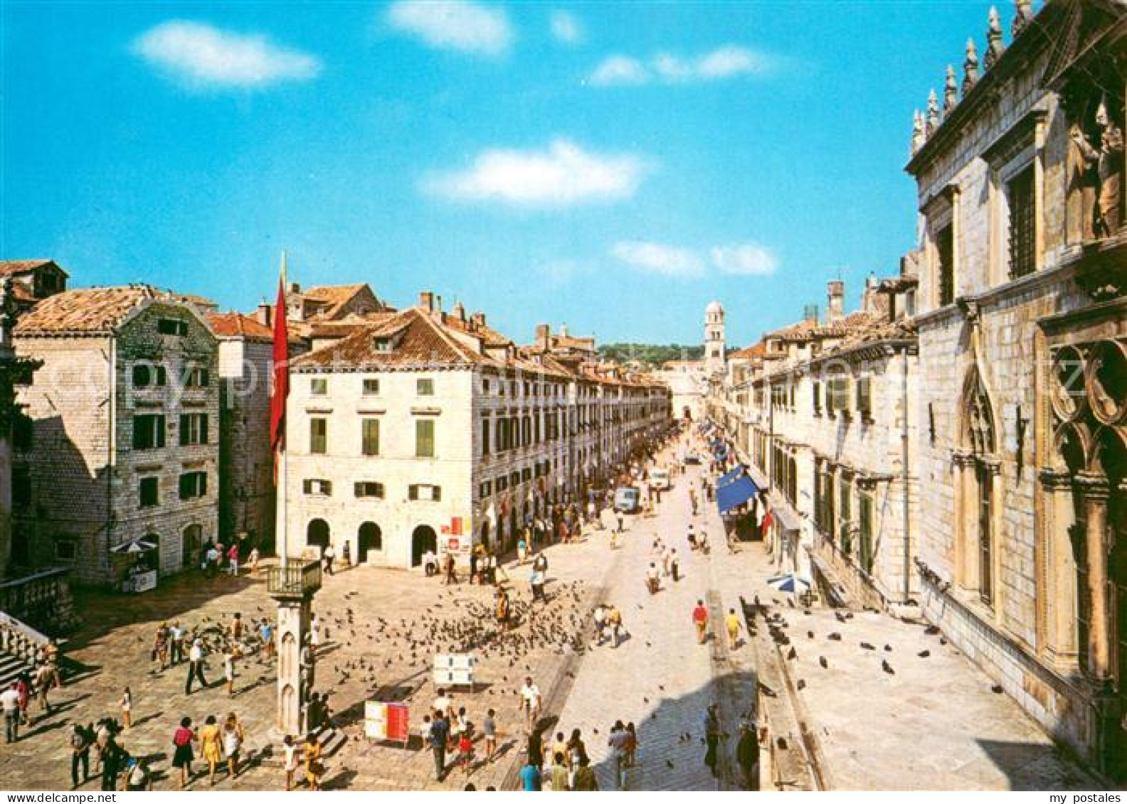 73782586 Dubrovnik Ragusa Placa Stradun Orlando Saeule Dubrovnik Ragusa - Croatie