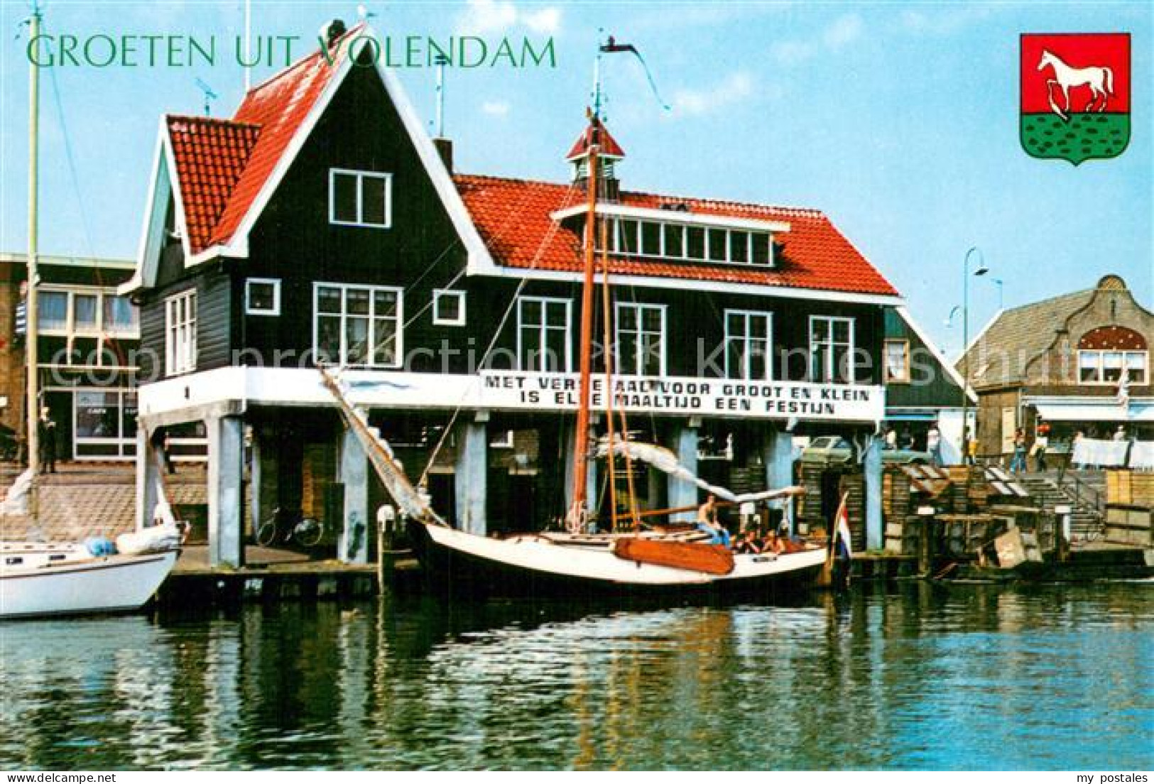 73782571 Volendam Hafen Restaurant Segelboot Volendam - Other & Unclassified