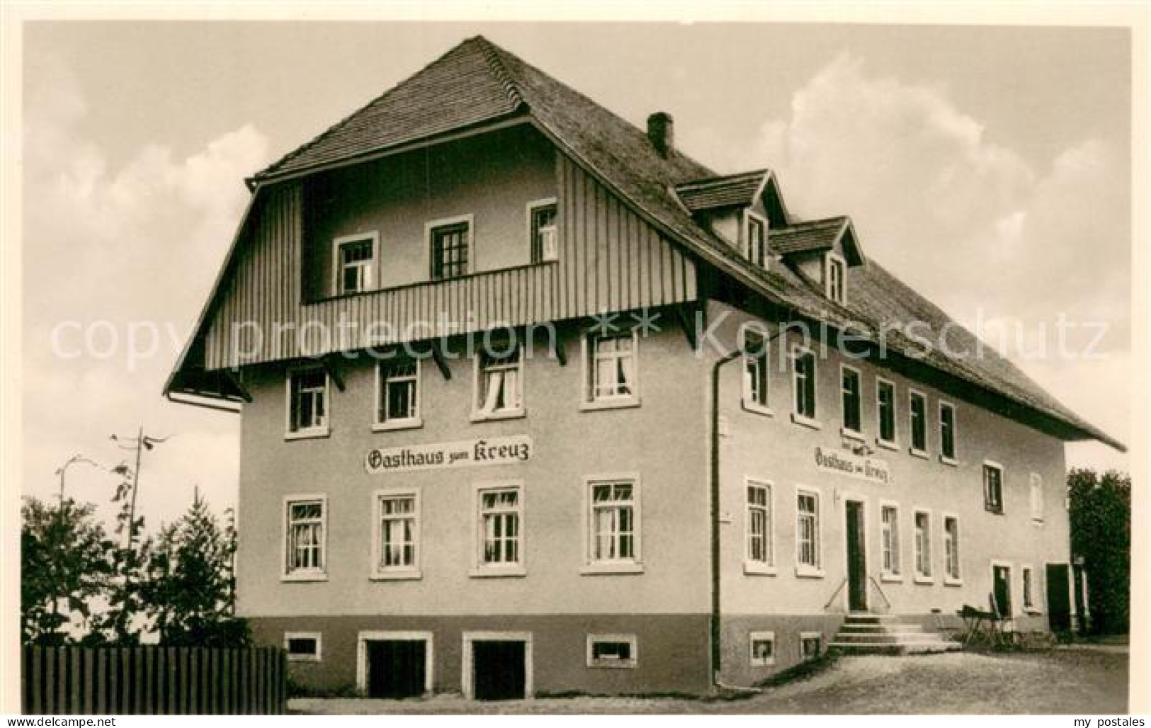 73782406 Elzach Hoeh.-Gasthaus U. Pension Zum Kreuz Aussenansicht Elzach - Elzach