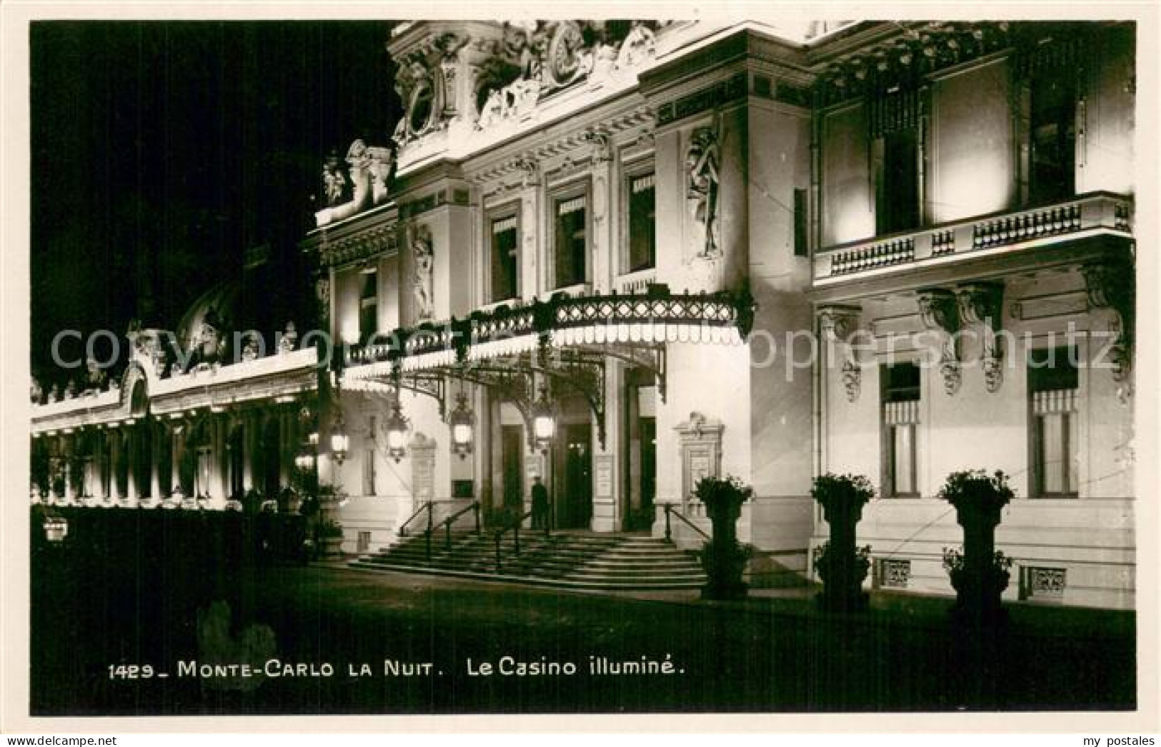 73782222 Monte-Carlo Monaco La Nuit Le Casino Illumine  - Andere & Zonder Classificatie