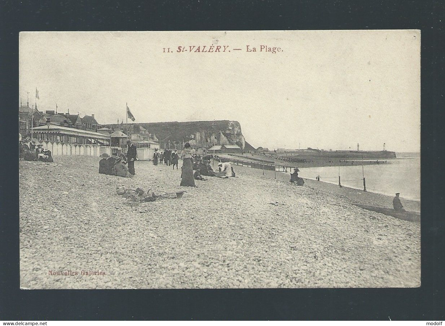 CPA - 80 - St-Valery - La Plage - Animée - Non Circulée - Saint Valery Sur Somme