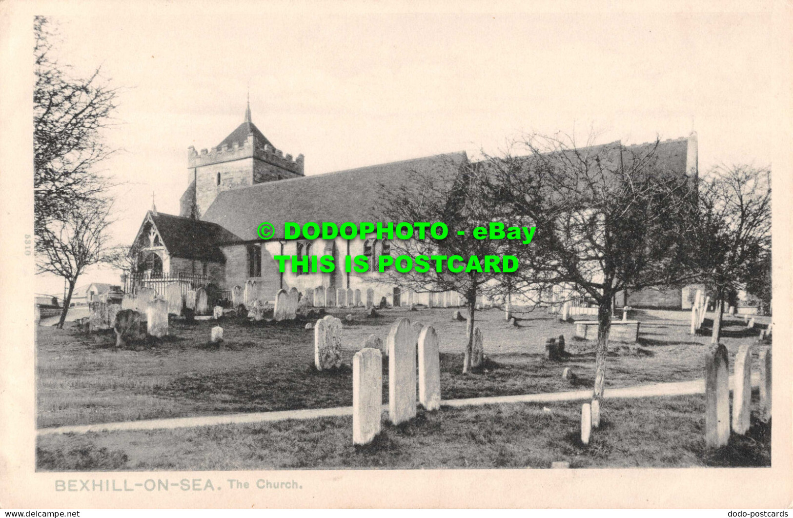 R534935 Bexhill On Sea. The Church. Pictorial Stationery. Platino Photo - Wereld