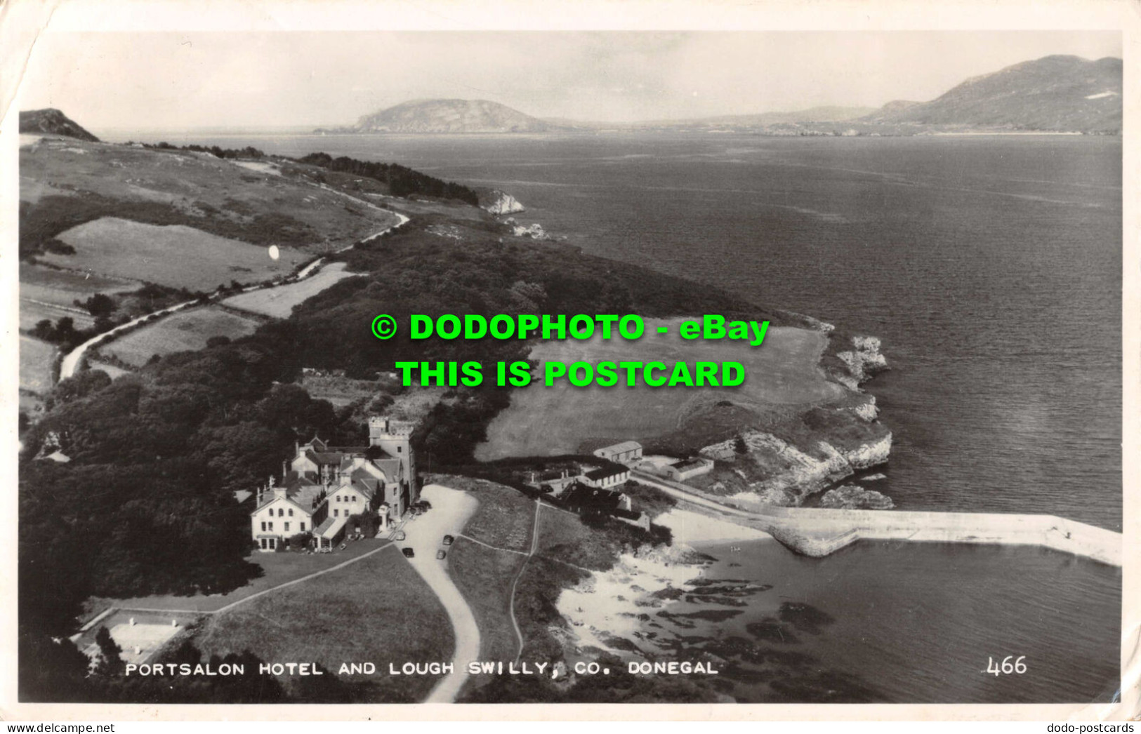 R535277 Portsalon Hotel And Lough Swilly. Co. Donegal. 466. Valentines. 1957 - Wereld