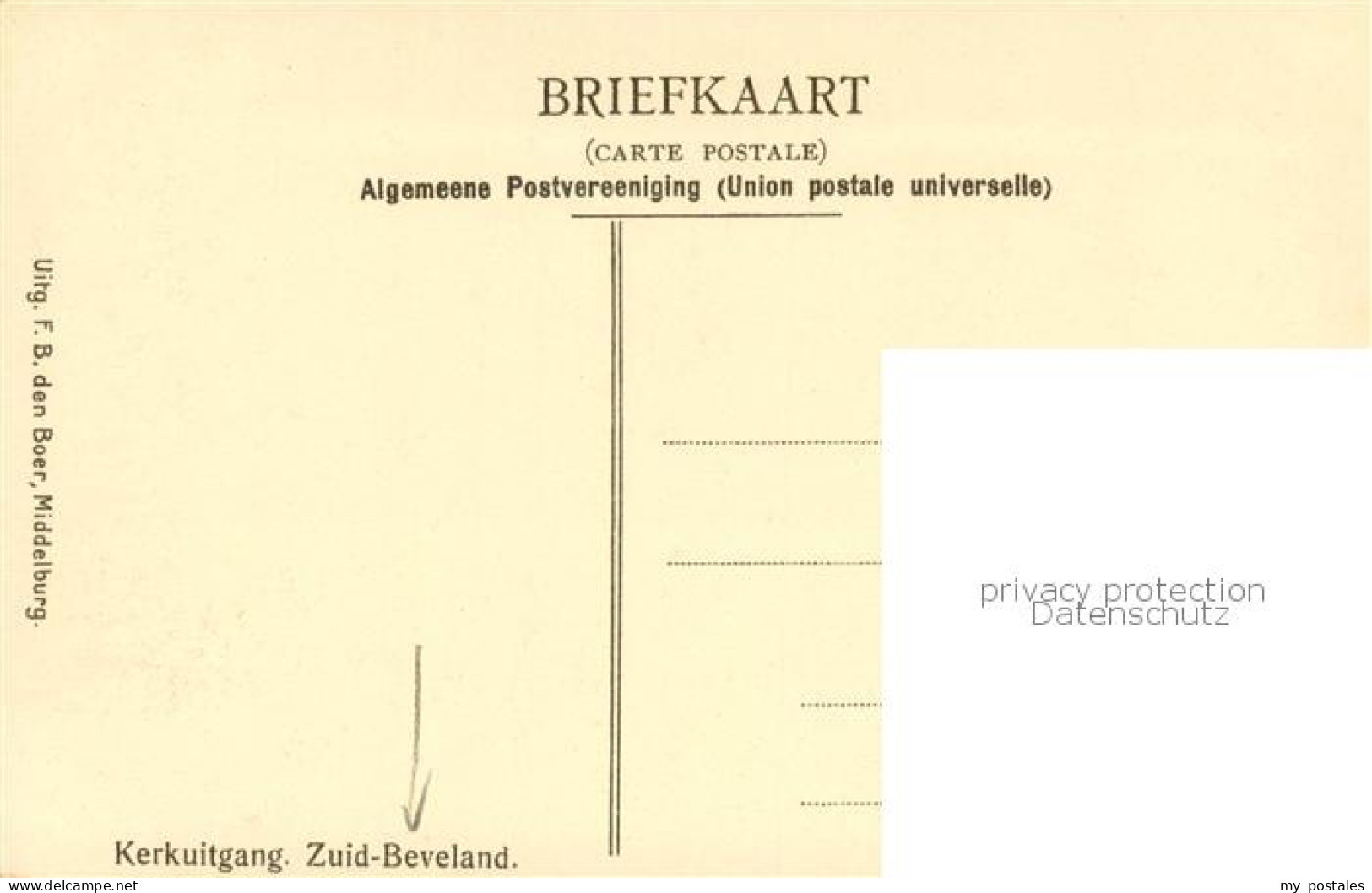 73781947 Zuid Beveland NL Kerkuitgang  - Andere & Zonder Classificatie