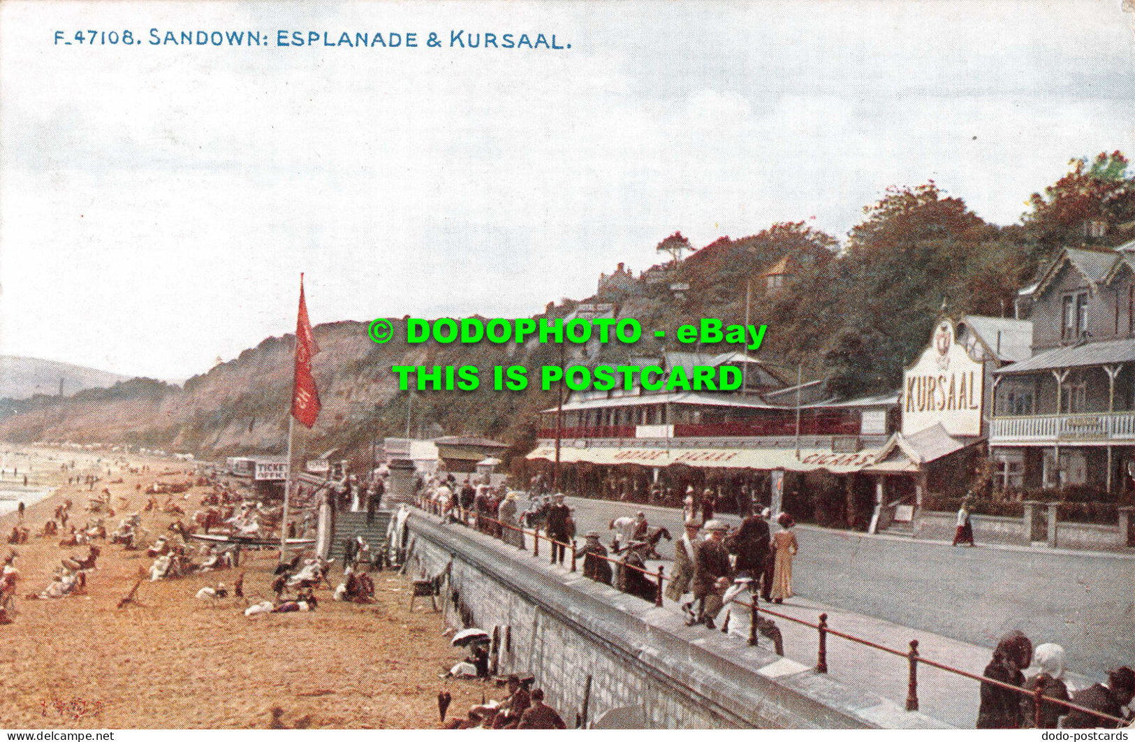 R535496 F. 47108. Sandown. Esplanade And Kursaal. Celesque Series. Photochrom. 1 - Wereld