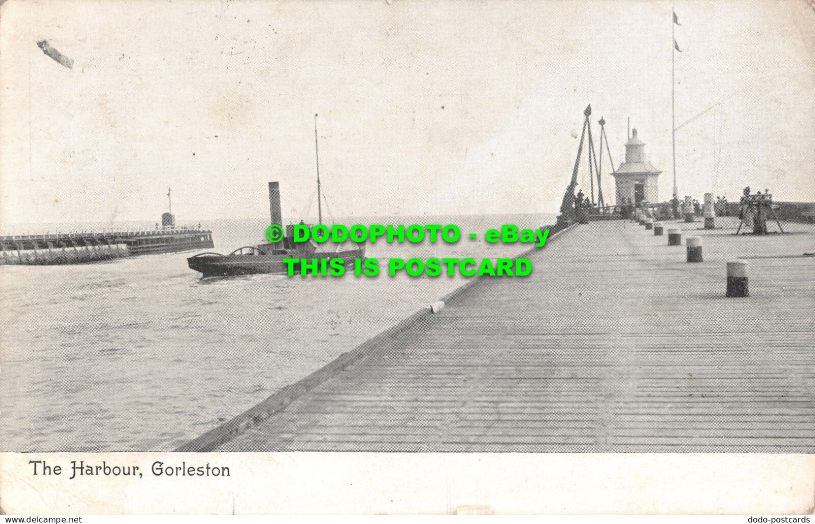 R534941 Gorleston. The Harbour. Postcard. 1908 - Wereld