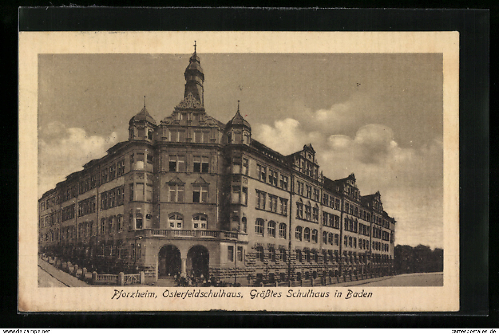 AK Pforzheim, Osterfeldschulhaus, Grösstes Schulhaus In Baden  - Pforzheim