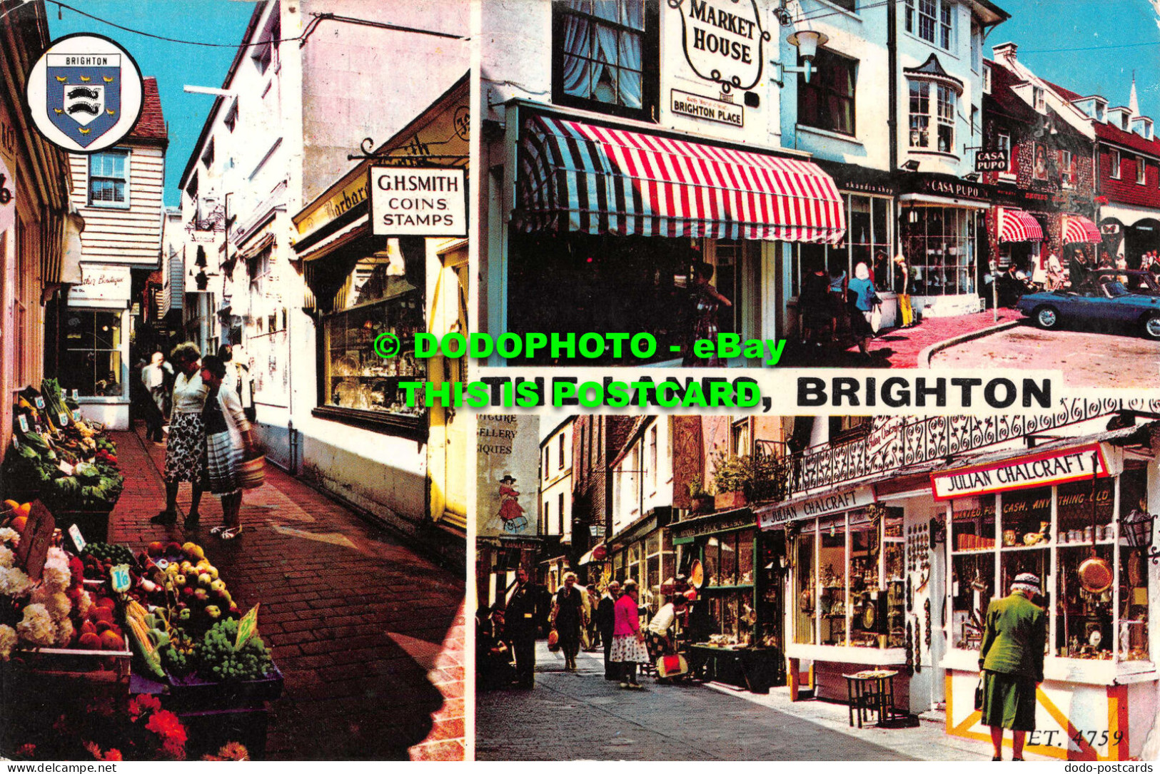 R535506 Brighton. The Lanes. Elgate Postcards. Multi View - Wereld