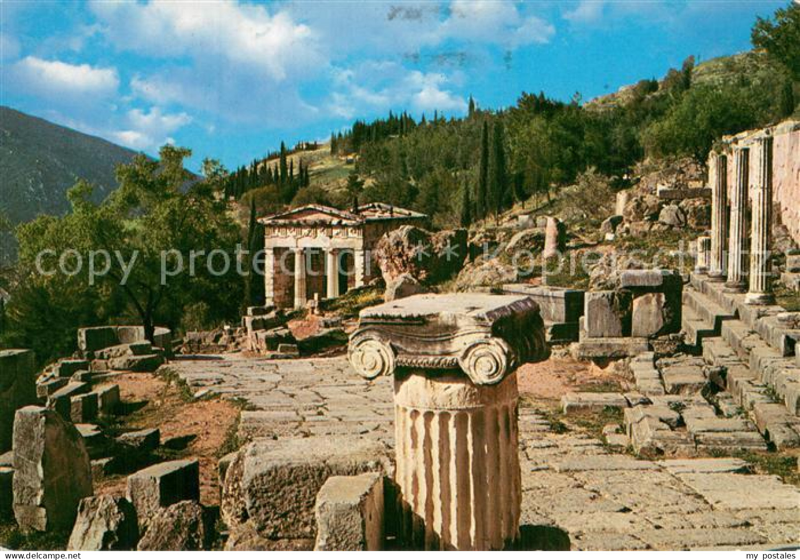 73781787 Delphi Delfi Greece Stoa Und Schatzhaus Der Athener  - Grèce