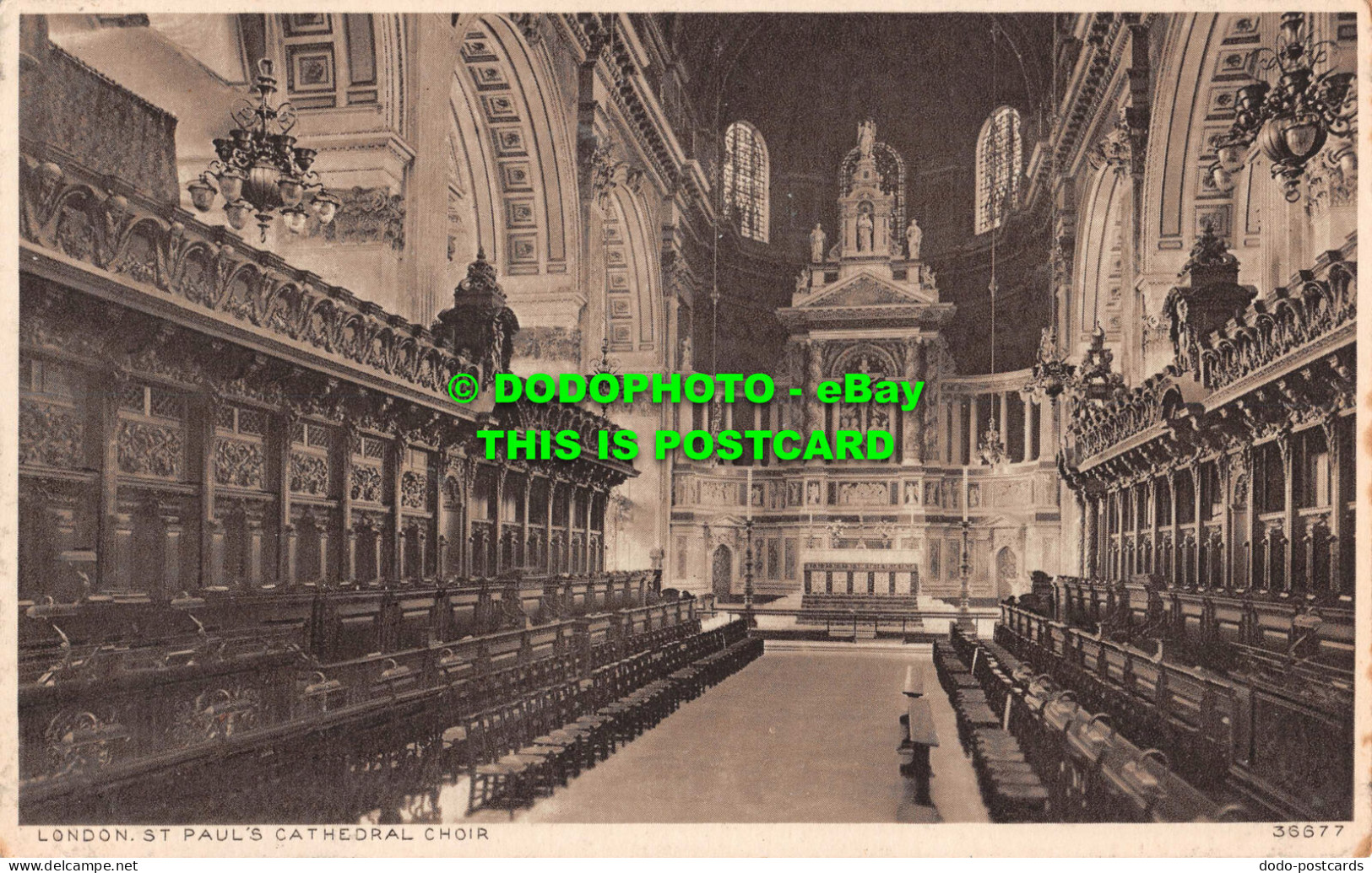 R534966 London. St. Paul Cathedral Choir. Photochrom - Sonstige & Ohne Zuordnung