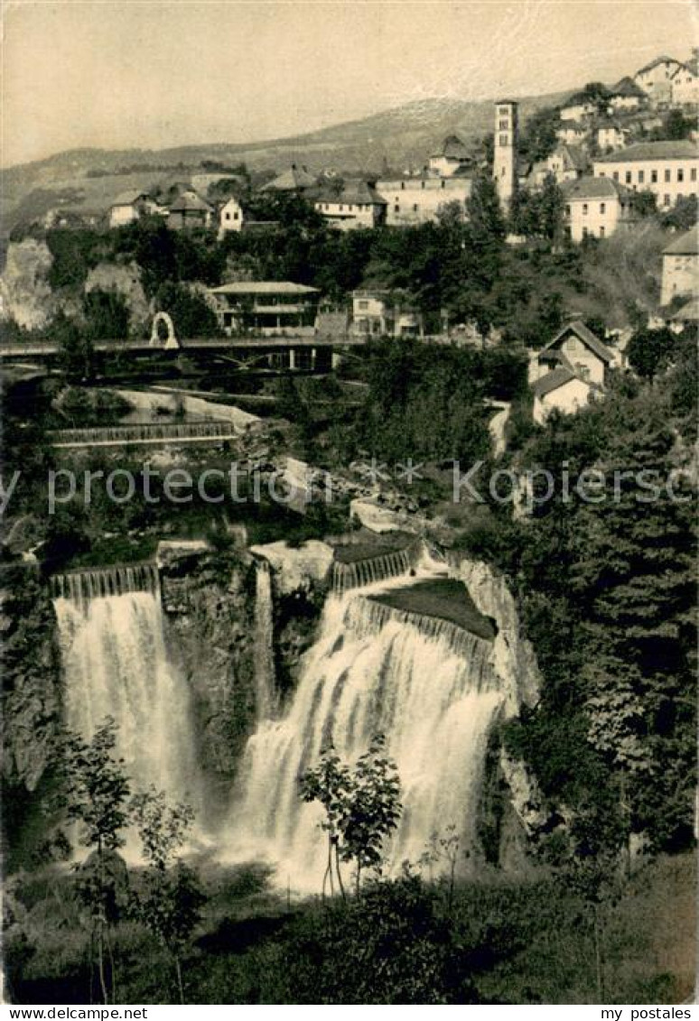 73781740 Jajce Bosnia-Herzegowina Teilansicht Wasserfall  - Bosnië En Herzegovina