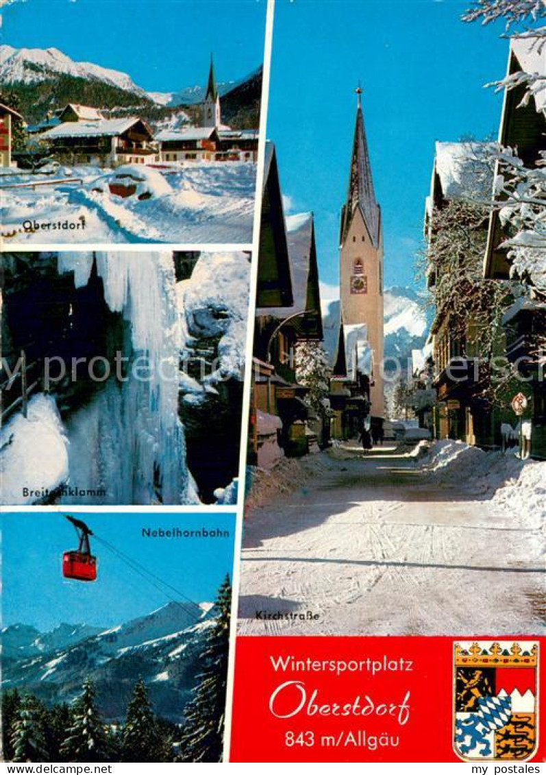 73781705 Oberstdorf Breitachklamm Nebelhornbahn Kirche Kirchstrasse Oberstdorf - Oberstdorf