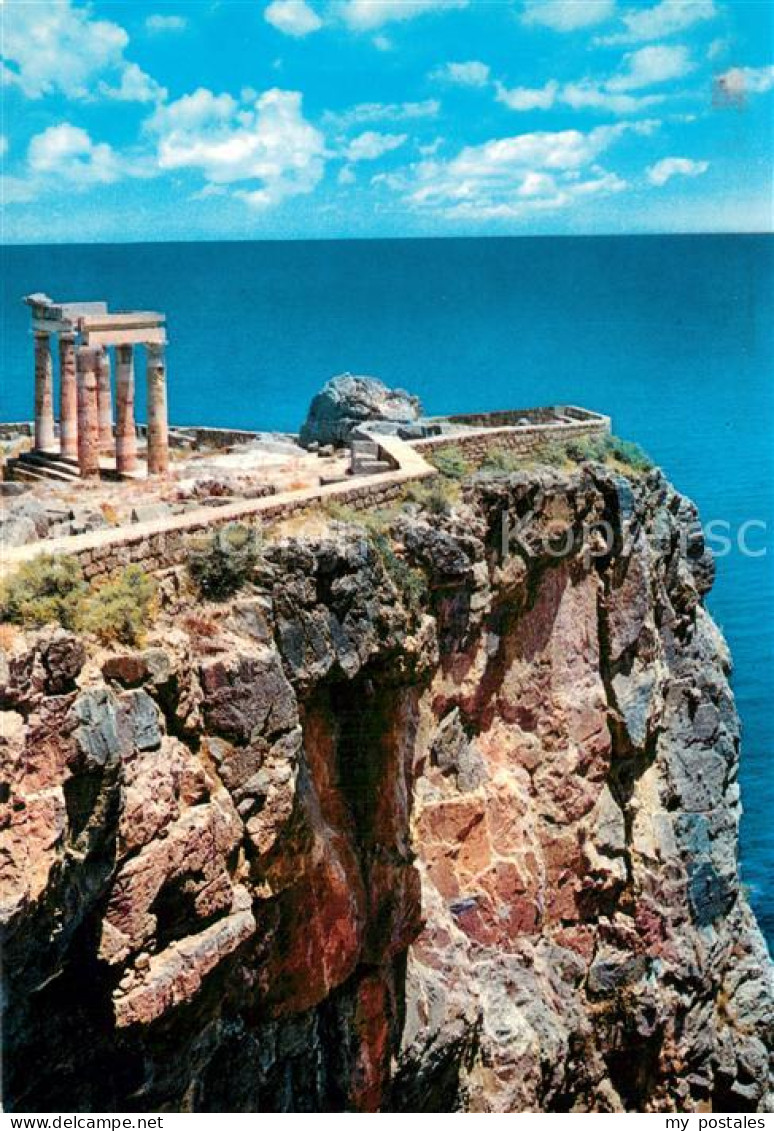 73781660 Rhodos Rhodes Aegaeis Akropolis Von Lindos Fliegeraufnahme Rhodos Rhode - Grecia