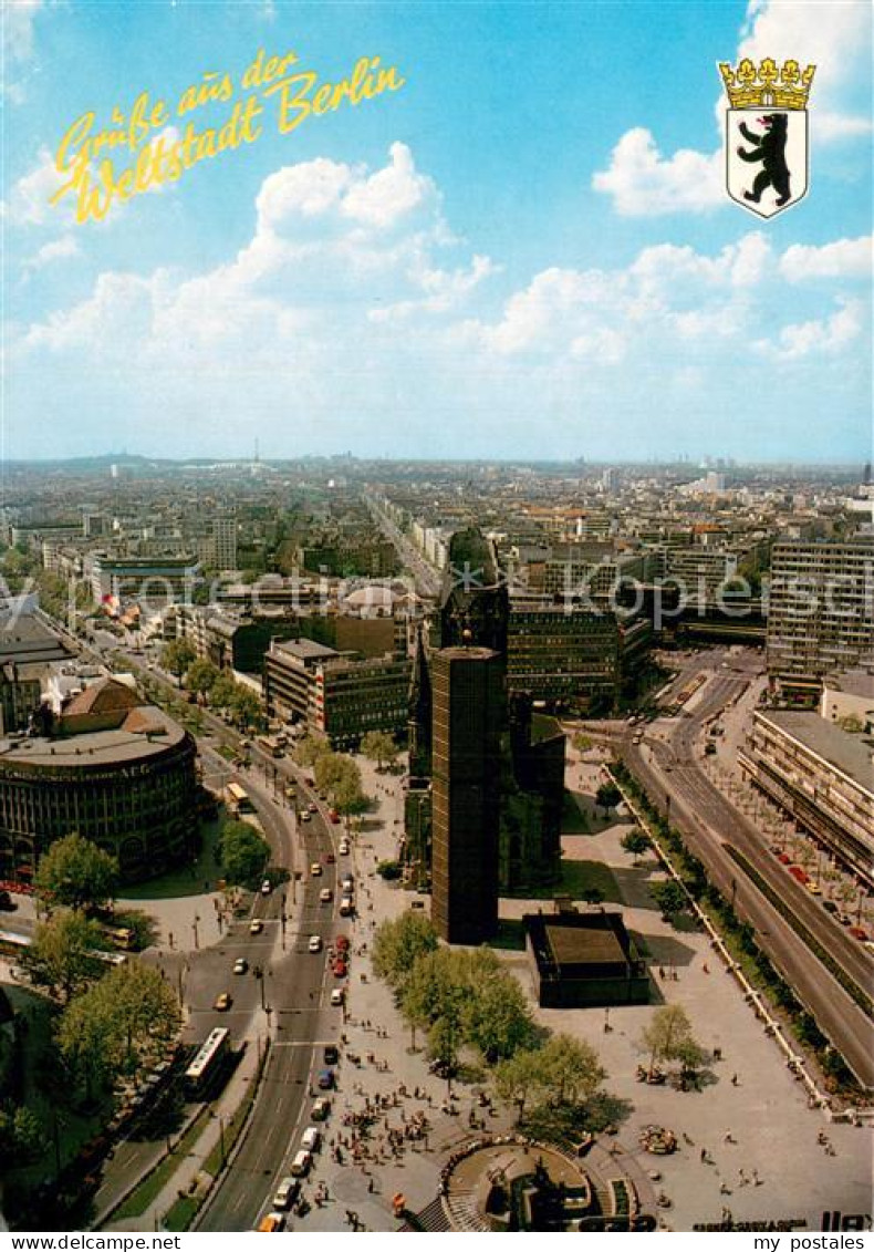 73781598 Berlin Blick Vom I-Punkt Auf Die City Gedaechtniskirche Berlin - Sonstige & Ohne Zuordnung