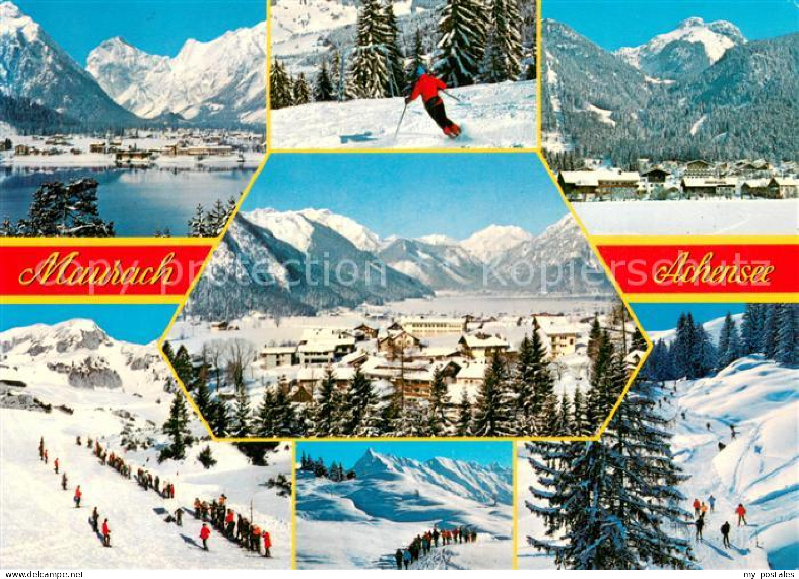 73781579 Maurach Achensee TiroL AT Winterpanorama Wintersport Alpen  - Autres & Non Classés