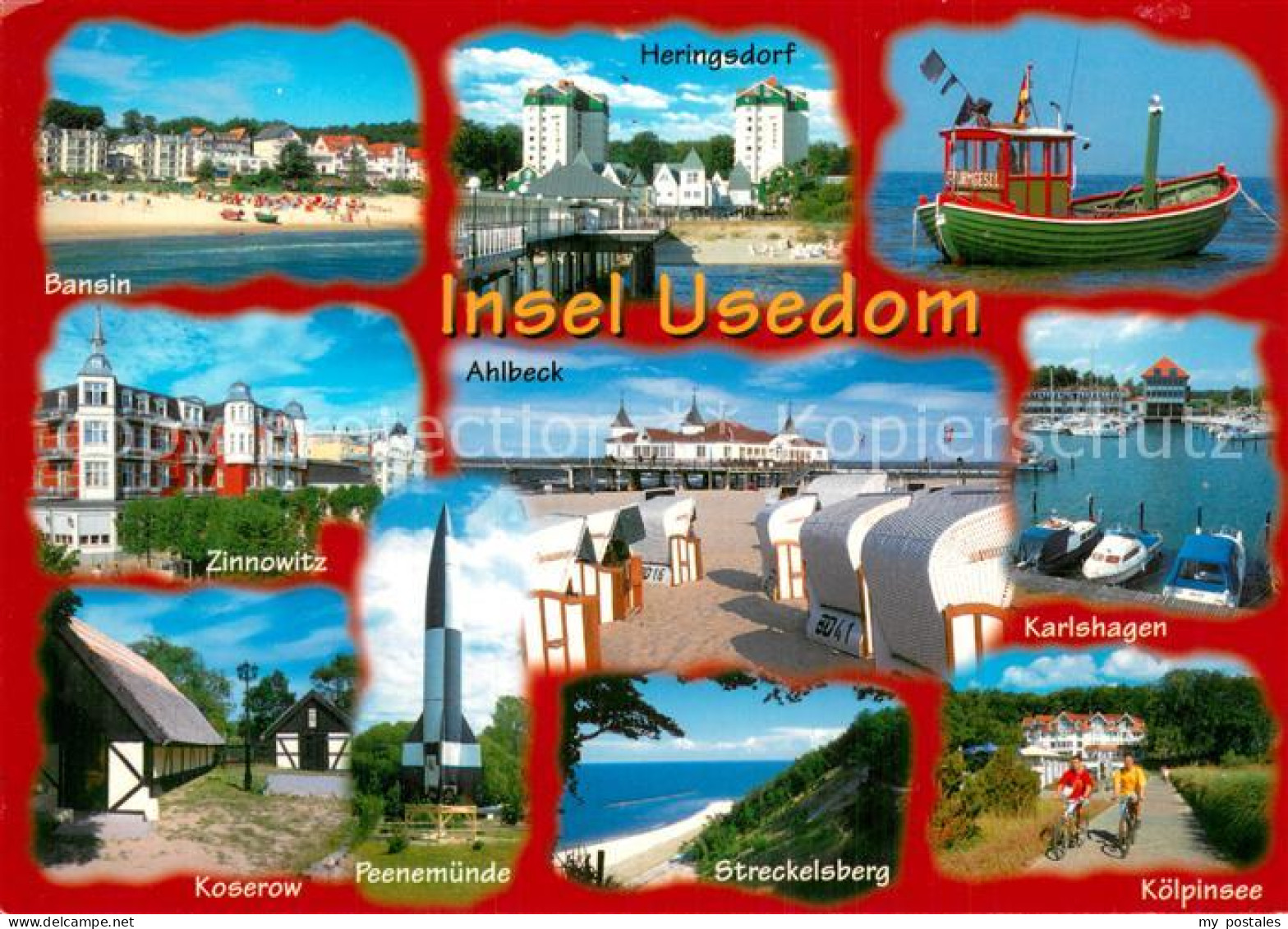 73781558 Insel Usedom Ortschaften Der Insel Seebruecke Fischkutter Hafen Insel U - Usedom