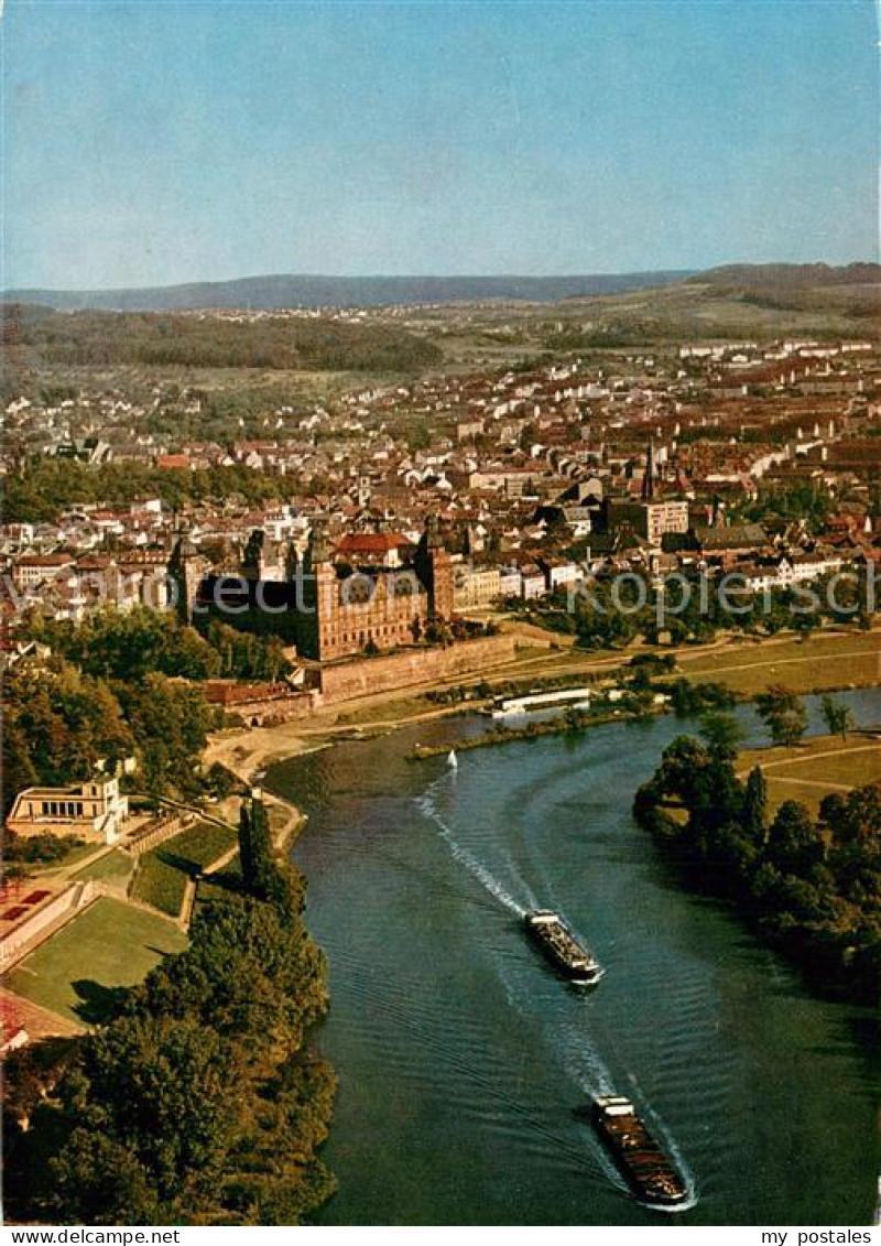 73781549 Aschaffenburg Main Blick Auf Pompejanum Und Schloss Aschaffenburg Main - Aschaffenburg