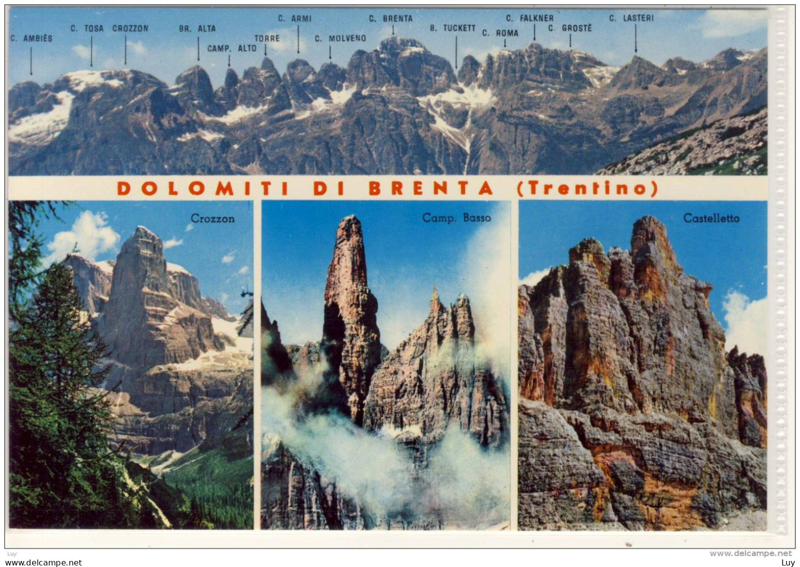 DOLOMITI Di BRENTA, Trentino, Crozon, Camp. Basso, Castelletto - Autres & Non Classés