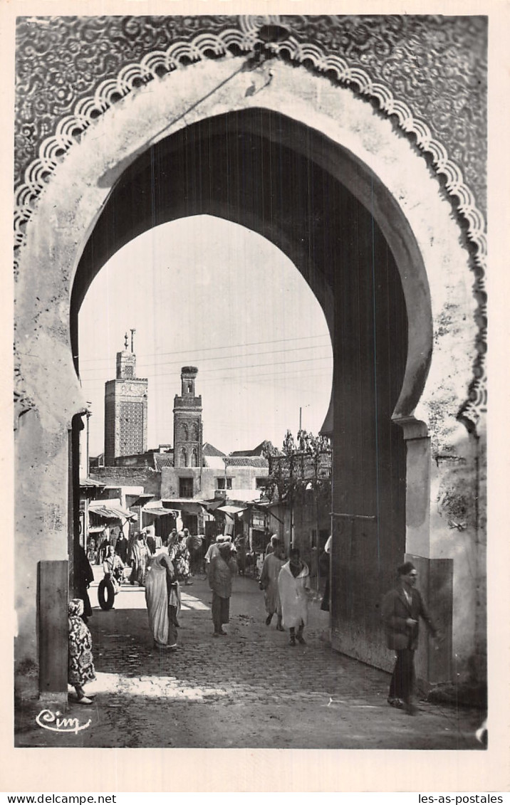 MAROC  FES PORTE DE BOU JELOUD  - Fez (Fès)