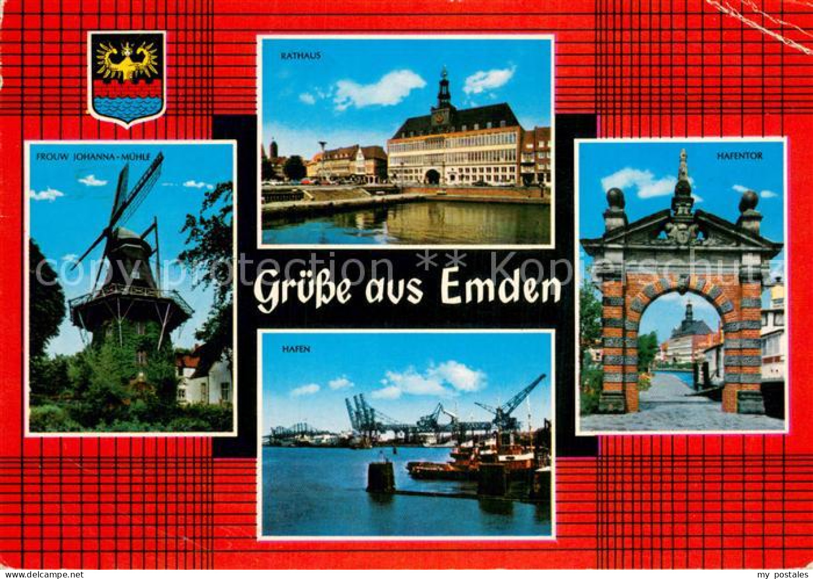 73781318 Emden  Ostfriesland Frouw Joahnna Muehle Rathaus Hafen Hafentor  - Other & Unclassified