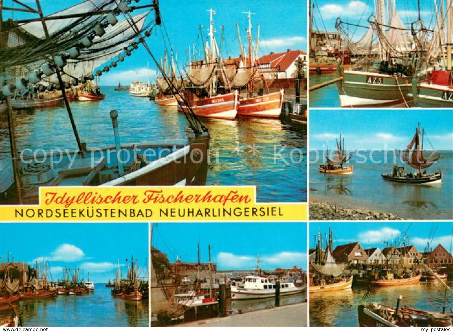 73781315 Neuharlingersiel Fischerhafen Teilansichten Neuharlingersiel - Autres & Non Classés