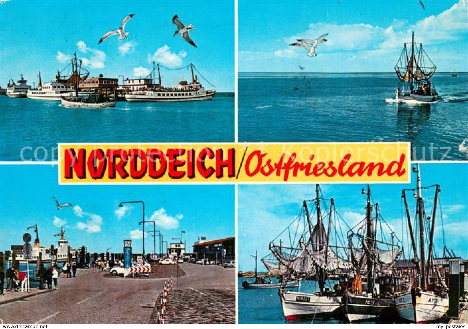 73781310 Norddeich  Norden Nordseebad Faehren Faehrhafen Fischerboot Fischereiha - Altri & Non Classificati