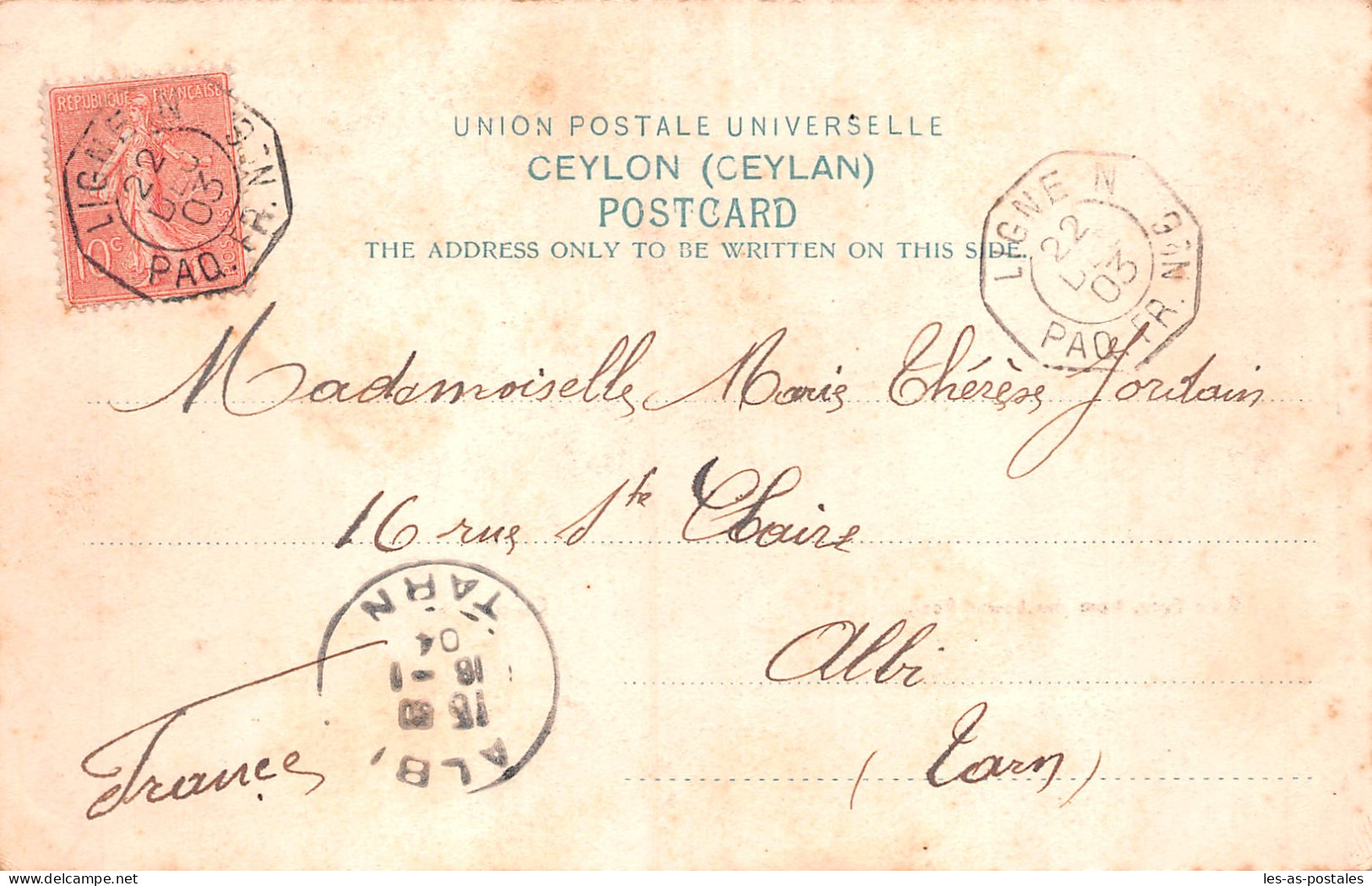 CEYLON COLOMBO   - Sri Lanka (Ceylon)