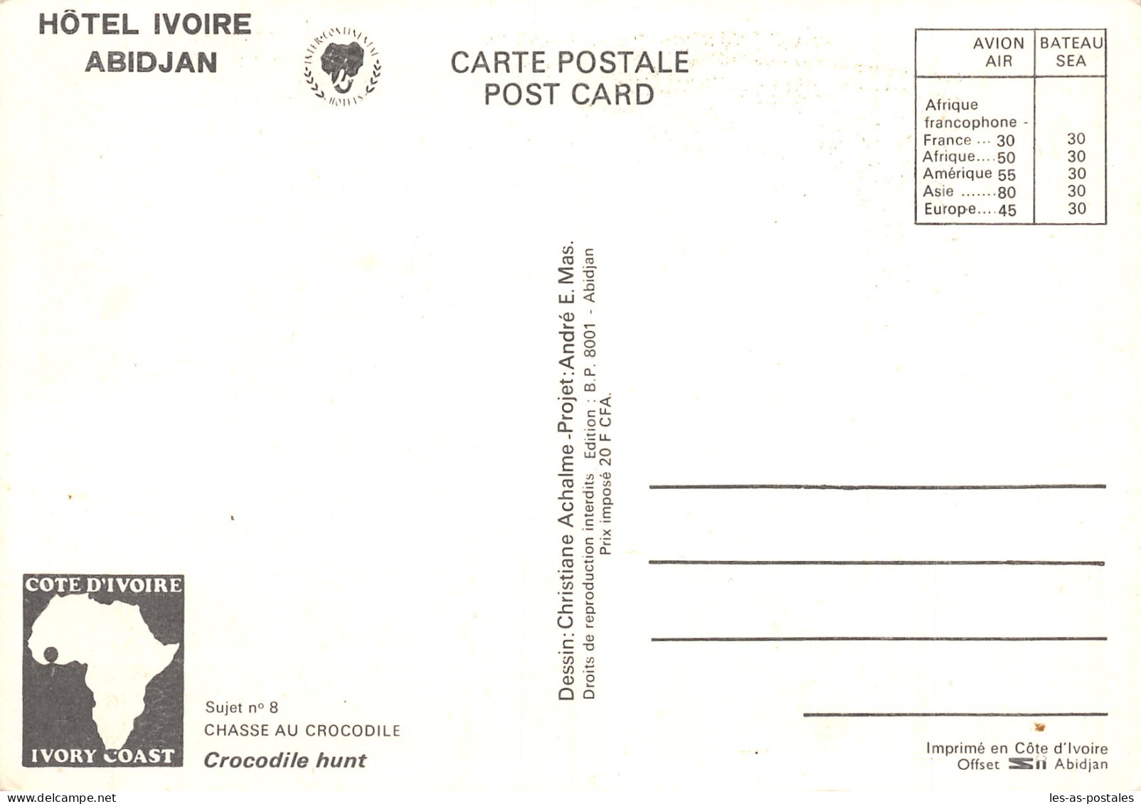 COTE D IVOIRE ABIDJAN - Côte-d'Ivoire