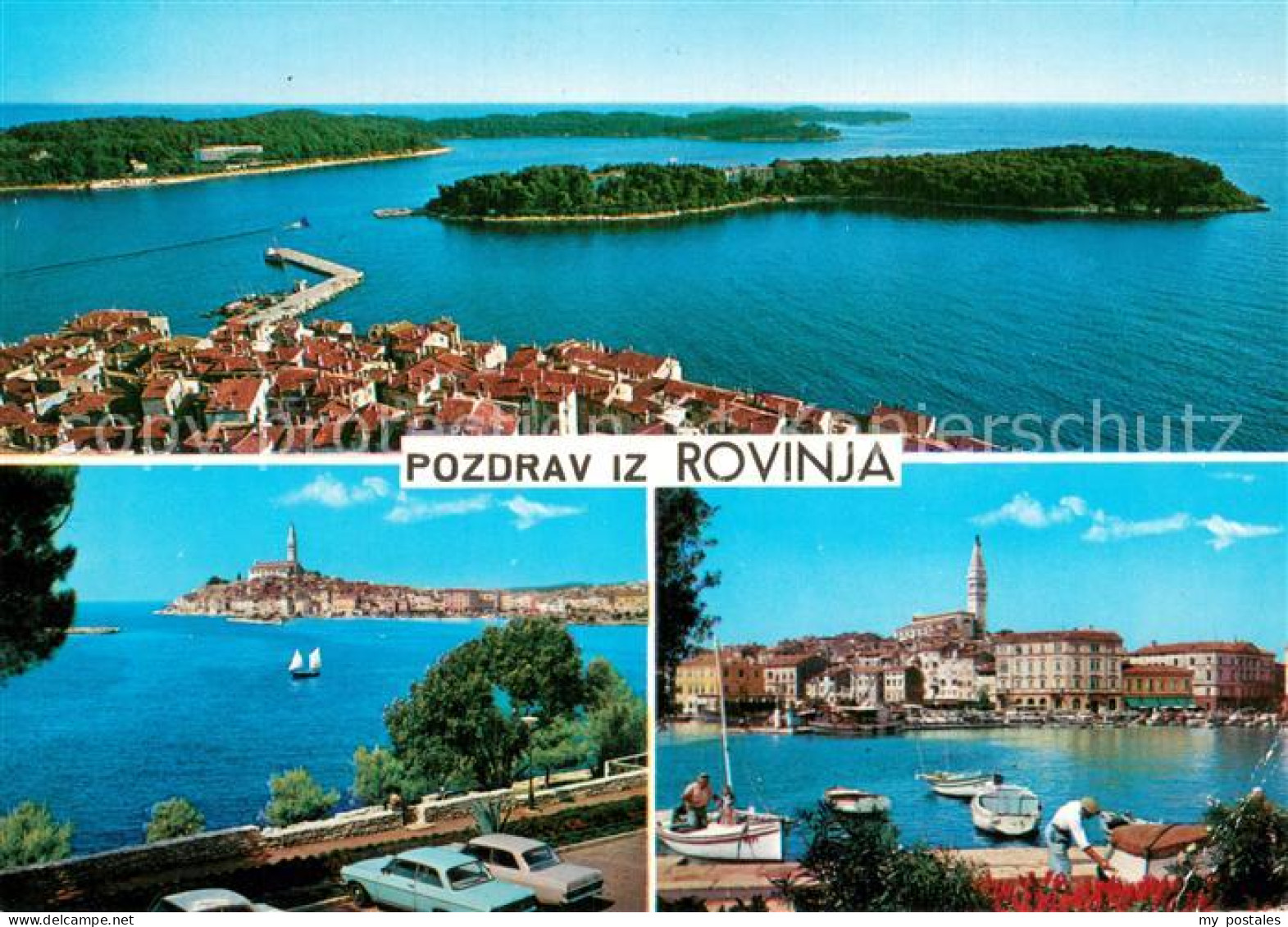 73781246 Rovinj Rovigno Istrien Croatia Fliegeraufnahme Panorama  - Kroatien