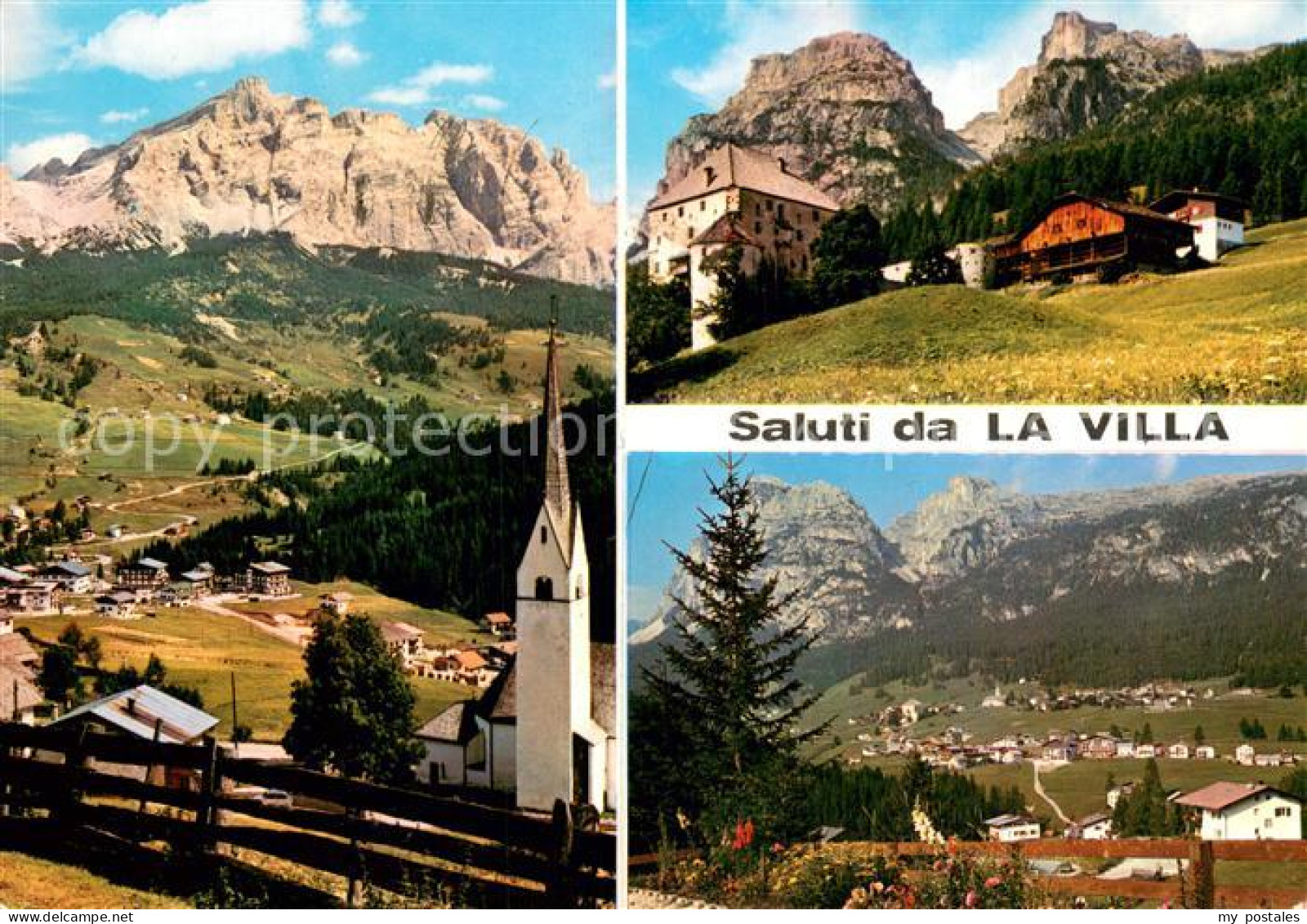 73781235 La Villa  Val Badia Gadertal Suedtirol IT Panorama Kirche Rifugio La Vi - Sonstige & Ohne Zuordnung