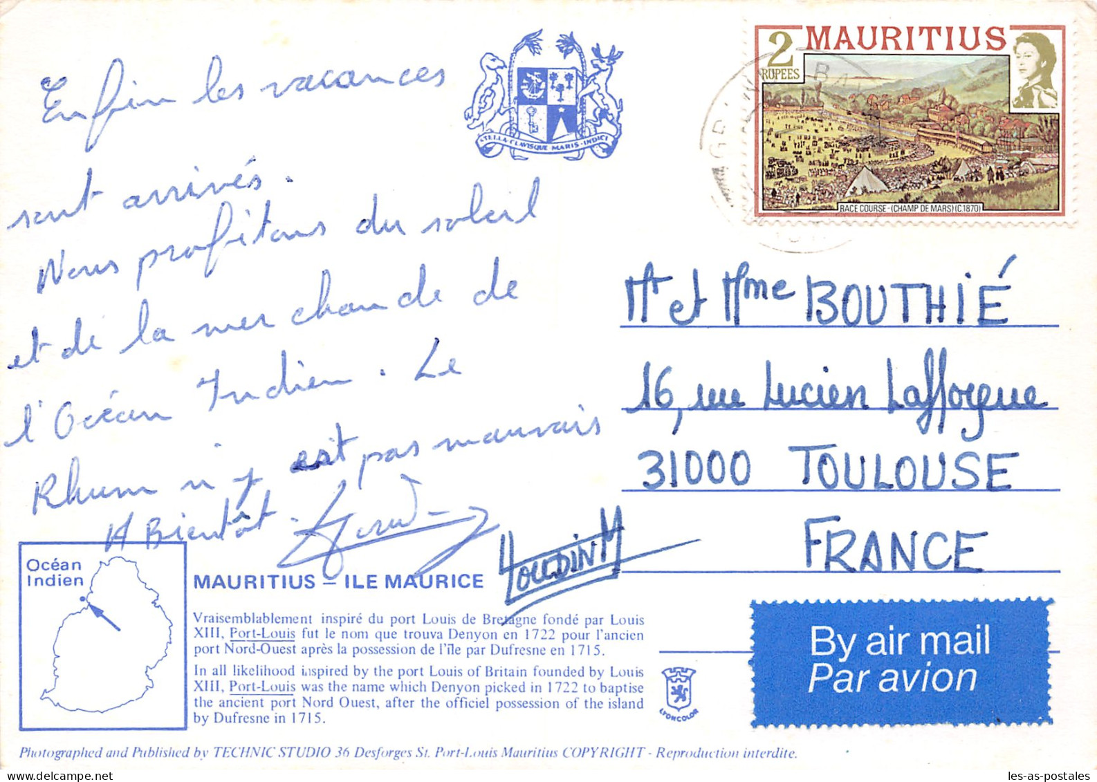 MAURITIUS L ILE MAURICE - Mauritius