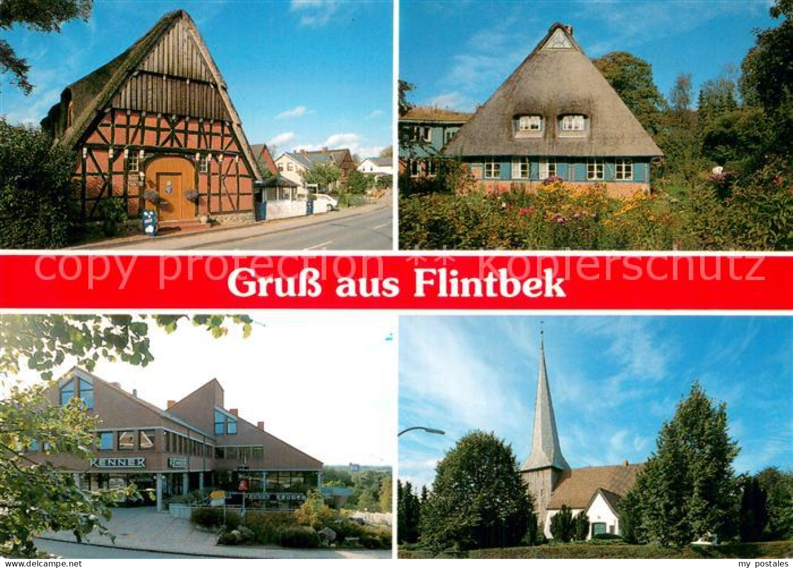 73781169 Flintbek Ortsmotive Kirche Flintbek - Sonstige & Ohne Zuordnung