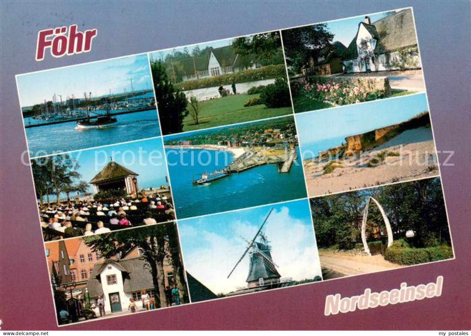 73781168 Insel Foehr Teilansichten Nordseeinsel Hafen Windmuehle Strand Insel Fo - Andere & Zonder Classificatie