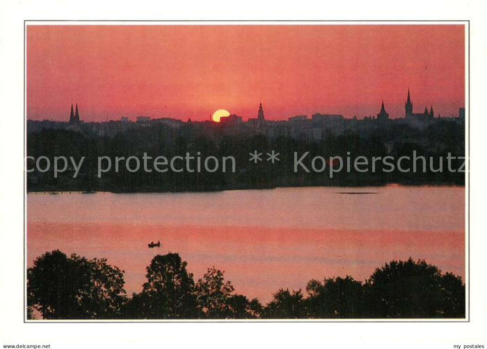 73781158 Olsztyn Allenstein Stadtpanorama Bei Sonnenuntergang Olsztyn Allenstein - Polen