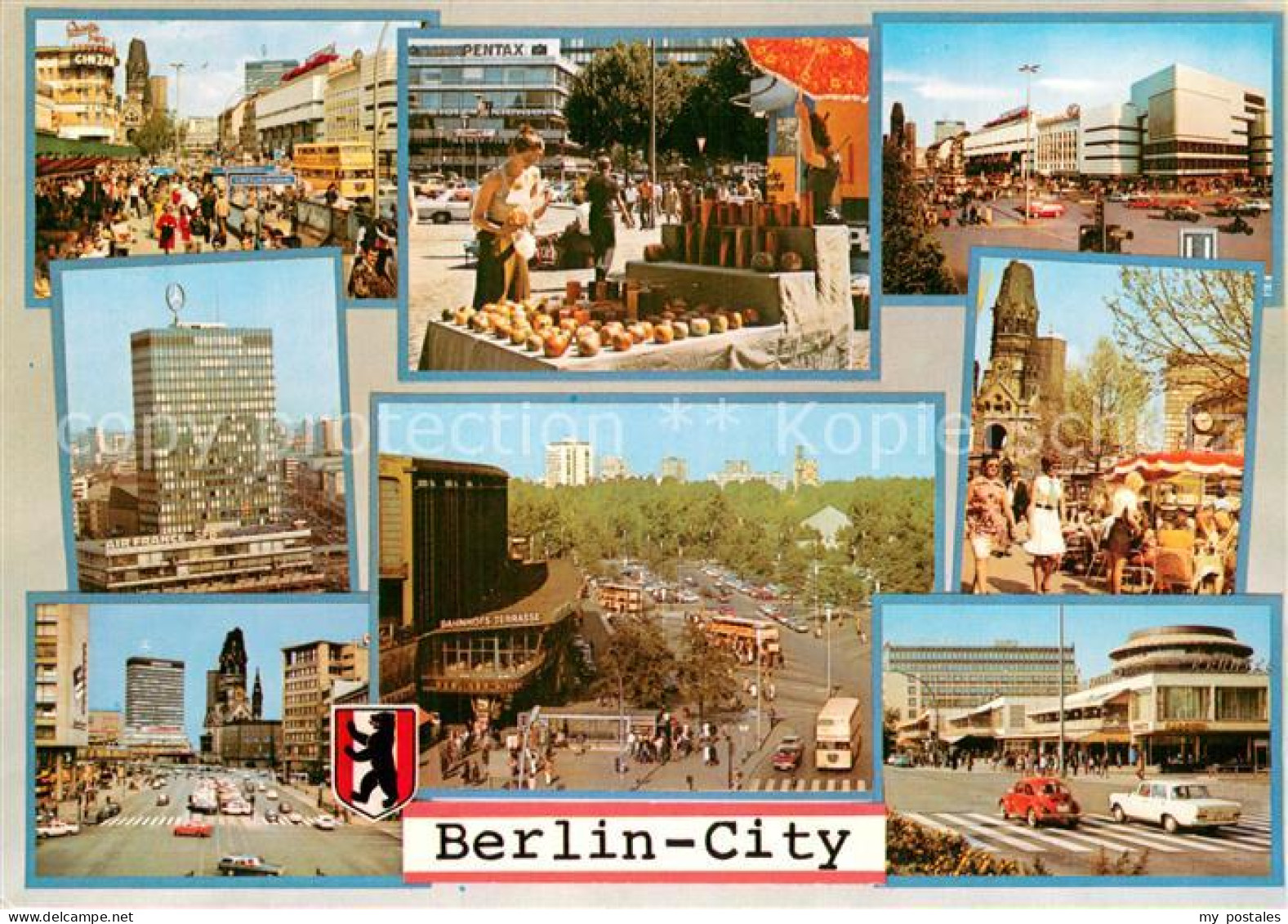 73781146 Berlin Motive City Markt Hochhaus Gedaechtniskirche Berlin - Andere & Zonder Classificatie