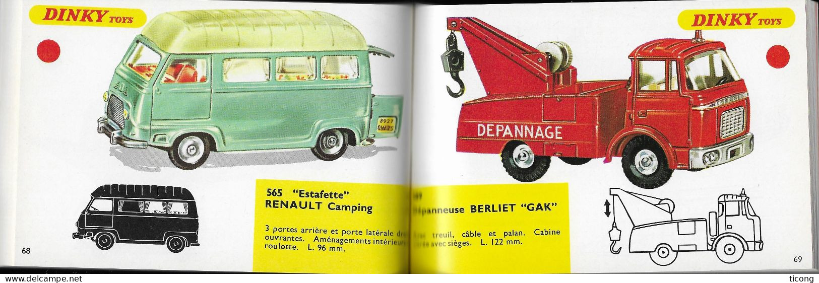 DINKY TOYS 1968 - CATALOGUE DE 132 PAGES EN TB ETAT, VOIR LES SCANNERS - Altri & Non Classificati