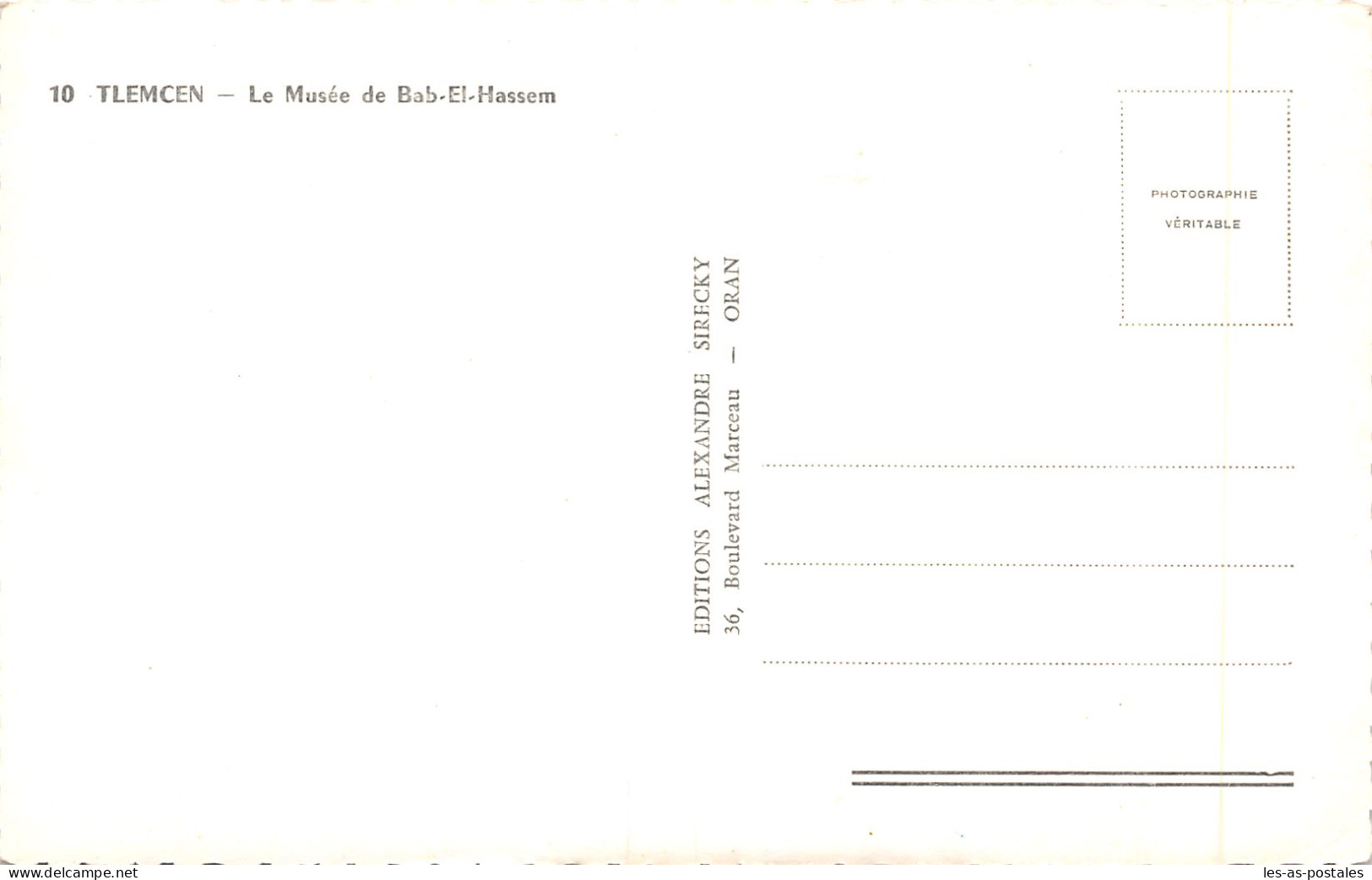 ALGERIE TLEMCEN BAD EL HASSEM - Tlemcen